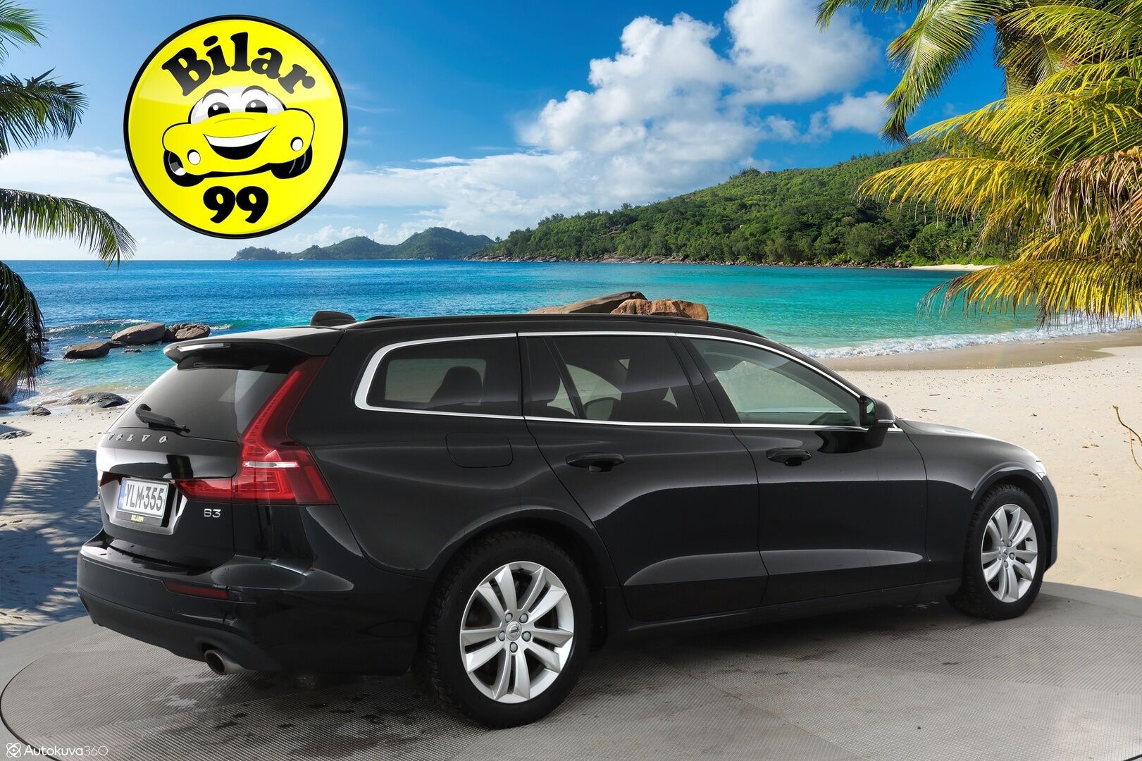 Volvo V60 2022 B3 MHEV Business Edition Aut. ** 1.Om Suomi-auto / Webasto / Koukku / Adapt. Vakkari / Muistipenkki / P. Tutka ** - Nahkasisusta / LED-valot / Kaistavahti / keylessGO / 2x renkaat