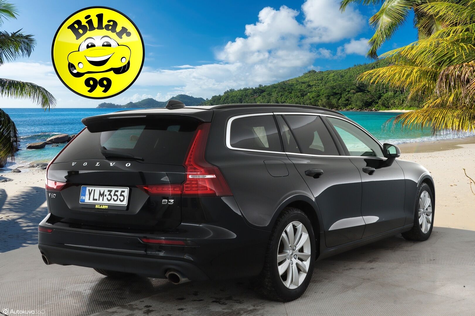 Volvo V60 2022 B3 MHEV Business Edition Aut. ** 1.Om Suomi-auto / Webasto / Koukku / Adapt. Vakkari / Muistipenkki / P. Tutka ** - Nahkasisusta / LED-valot / Kaistavahti / keylessGO / 2x renkaat
