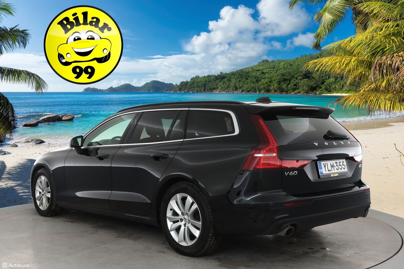 Volvo V60 2022 B3 MHEV Business Edition Aut. ** 1.Om Suomi-auto / Webasto / Koukku / Adapt. Vakkari / Muistipenkki / P. Tutka ** - Nahkasisusta / LED-valot / Kaistavahti / keylessGO / 2x renkaat