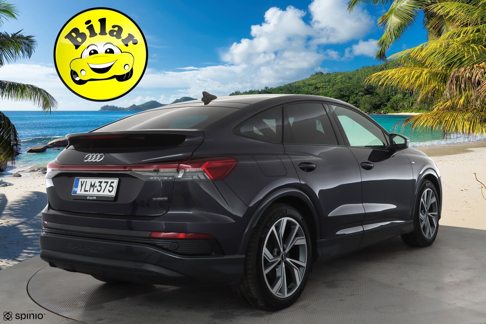 Audi Q4 e-tron 2022 Progress S line 50 e-tron quattro Sportback - | ACC | ILP | SONOS | 2x S-line | Koukku | Puolinahat | Sporttipenkit | Matrix | P.kamera | Navi | Keyless | 1-om suomiauto | Merkkihuollot | ALV | 