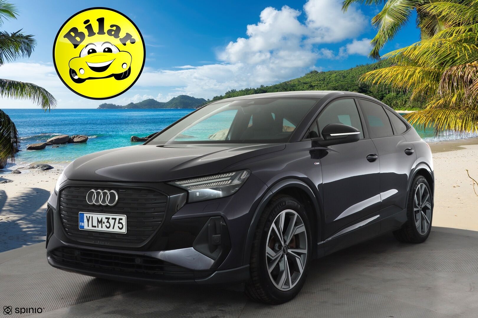 Audi Q4 e-tron 2022 Progress S line 50 e-tron quattro Sportback - | ACC | ILP | SONOS | 2x S-line | Koukku | Puolinahat | Sporttipenkit | Matrix | P.kamera | Navi | Keyless | 1-om suomiauto | Merkkihuollot | ALV | 