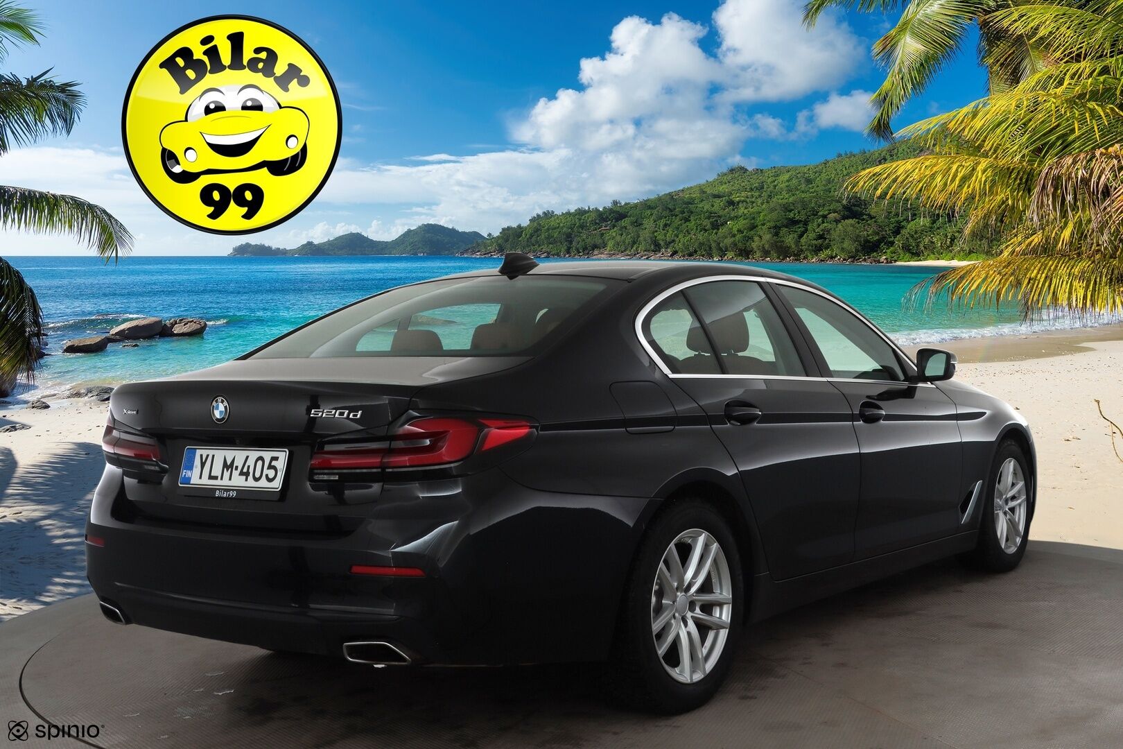 BMW 520 2022 G30 Sedan 520d A xDrive MHEV * ACC / Webasto / Hifi / LED / Navi / Comfort Access / Ruskeat nahat / Digimittaristo * - 1.Om Suomi-auto / Kahdet renkaat aluvanteilla