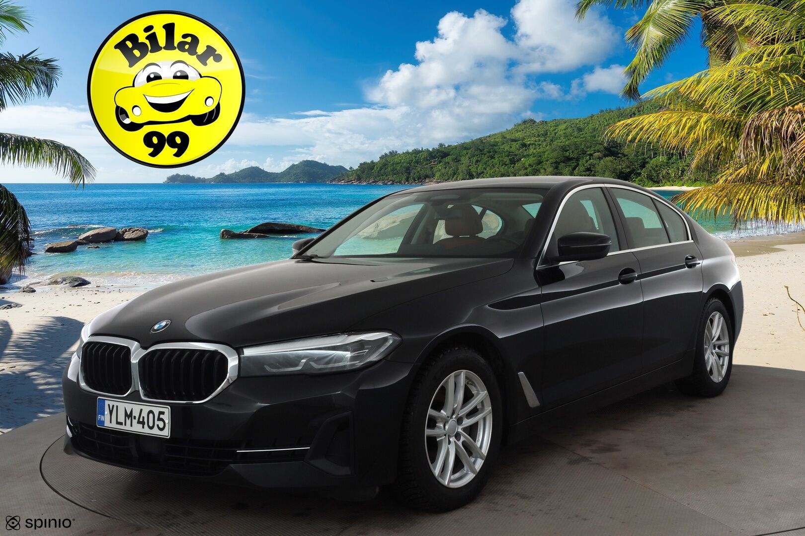 BMW 520 2022 G30 Sedan 520d A xDrive MHEV * ACC / Webasto / Hifi / LED / Navi / Comfort Access / Ruskeat nahat / Digimittaristo * - 1.Om Suomi-auto / Kahdet renkaat aluvanteilla