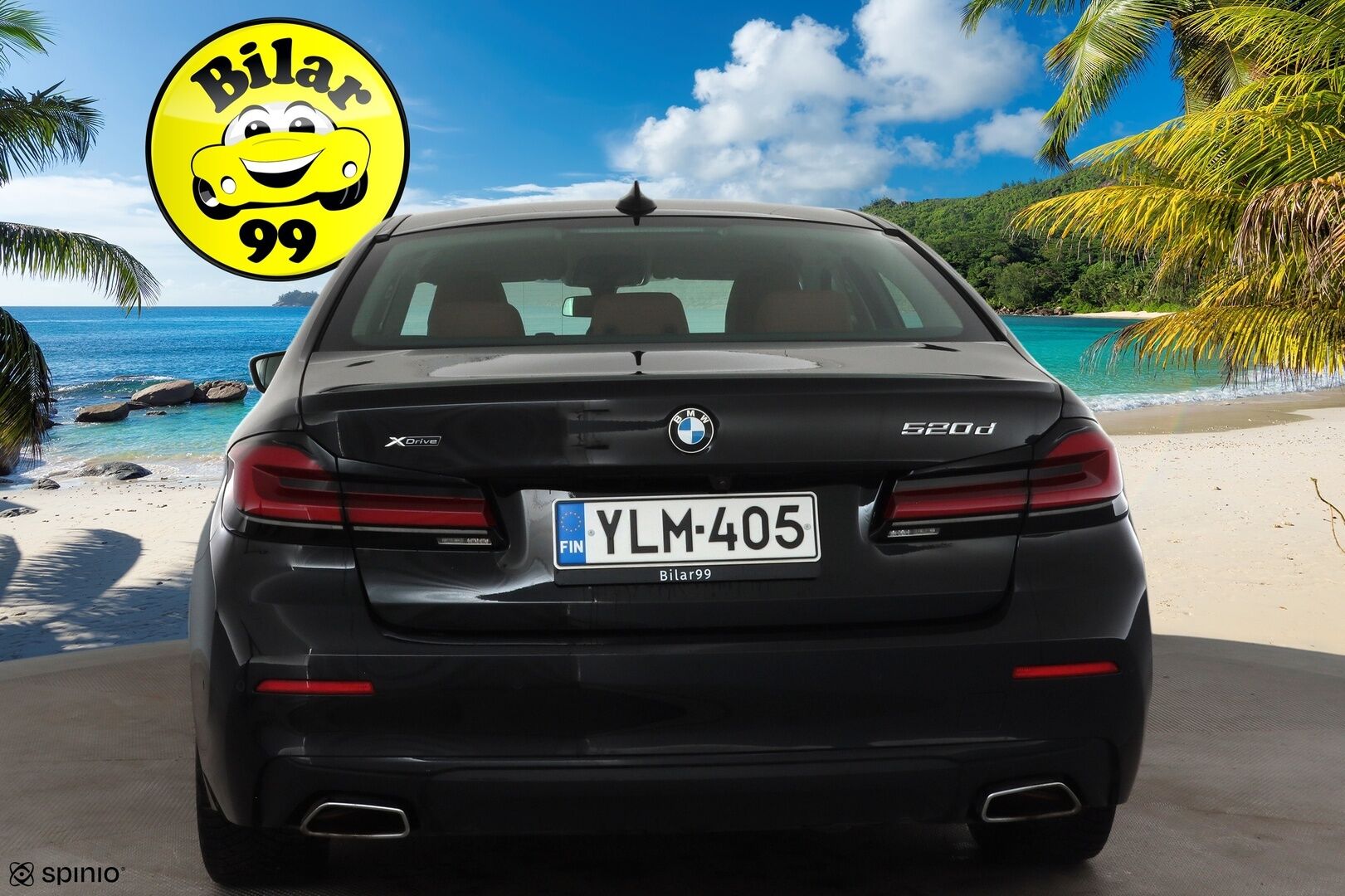 BMW 520 2022 G30 Sedan 520d A xDrive MHEV * ACC / Webasto / Hifi / LED / Navi / Comfort Access / Ruskeat nahat / Digimittaristo * - 1.Om Suomi-auto / Kahdet renkaat aluvanteilla