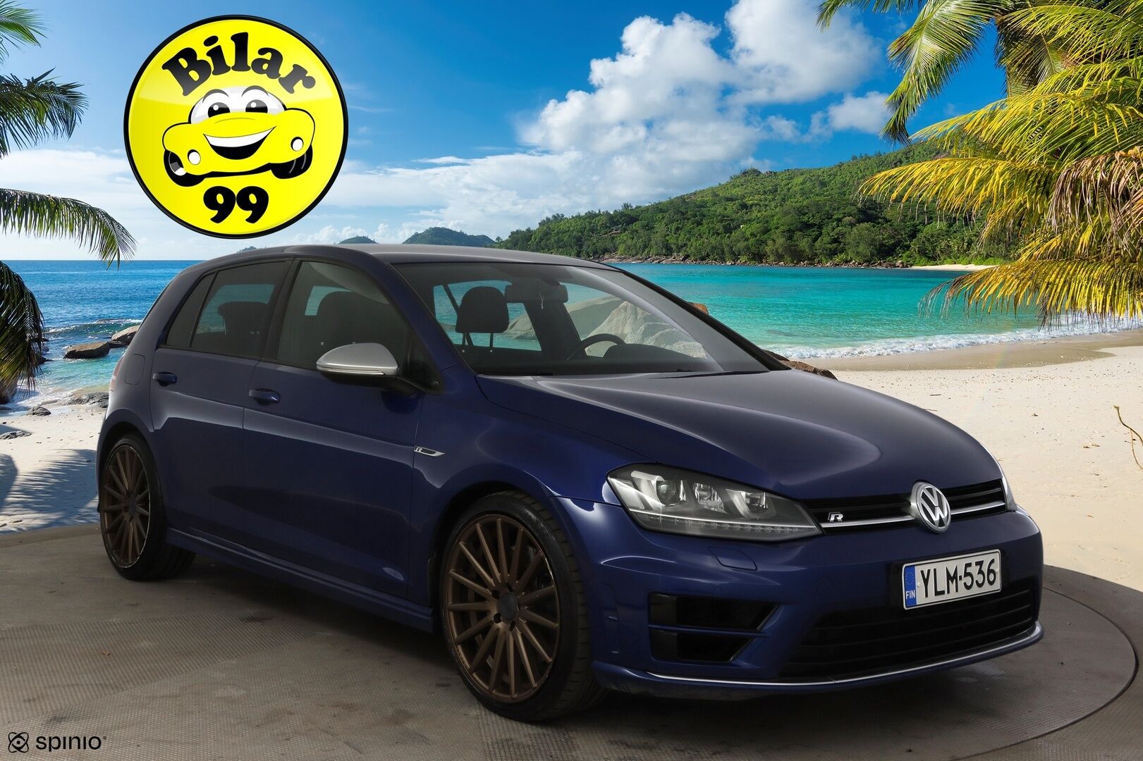 Volkswagen GOLF 2015 R TSI 221 kW (300 hv) BlueMotion Technology 4MOTION DSG-automaatti * Nahkasisusta / Vakkari / Navi / Bluetooth / Ambient Valot * -  * HG performancen ego-x putkisto / Nahka / Vossen / 2x Renkaat *