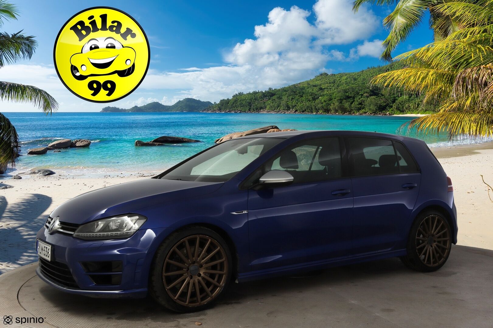 Volkswagen GOLF 2015 R TSI 221 kW (300 hv) BlueMotion Technology 4MOTION DSG-automaatti * Nahkasisusta / Vakkari / Navi / Bluetooth / Ambient Valot * -  * HG performancen ego-x putkisto / Nahka / Vossen / 2x Renkaat *