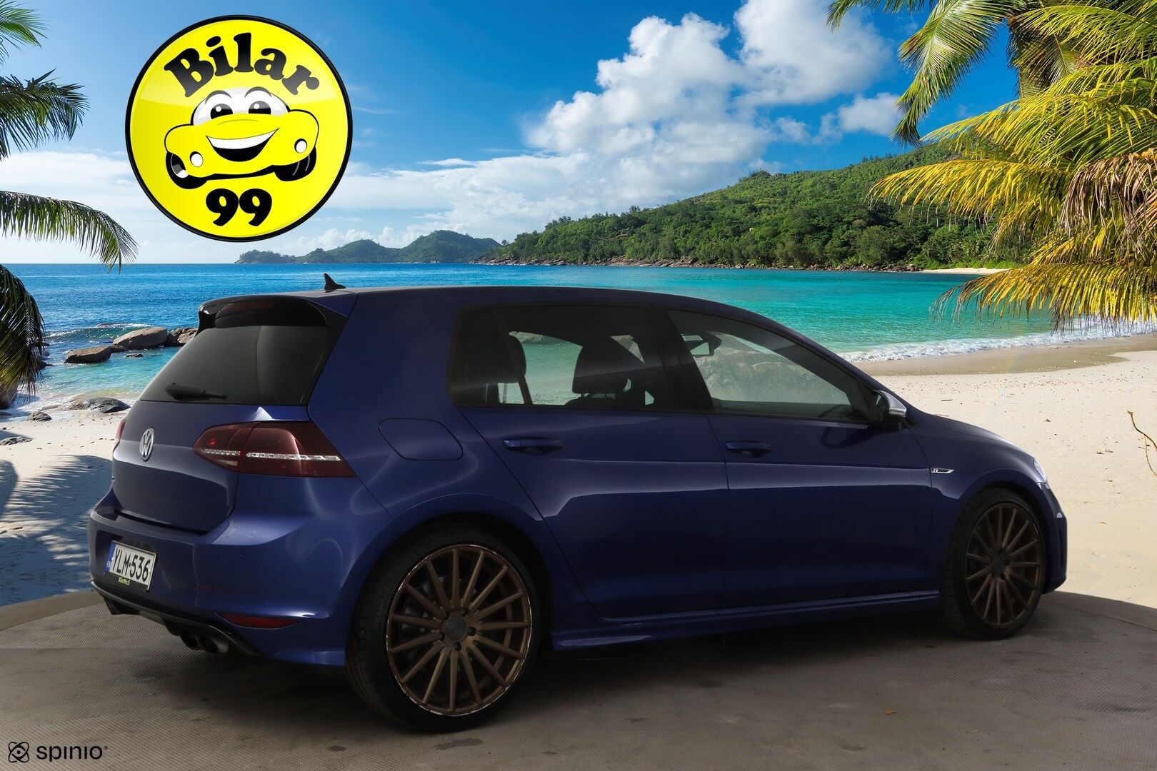Volkswagen GOLF 2015 R TSI 221 kW (300 hv) BlueMotion Technology 4MOTION DSG-automaatti * Nahkasisusta / Vakkari / Navi / Bluetooth / Ambient Valot * -  * HG performancen ego-x putkisto / Nahka / Vossen / 2x Renkaat *
