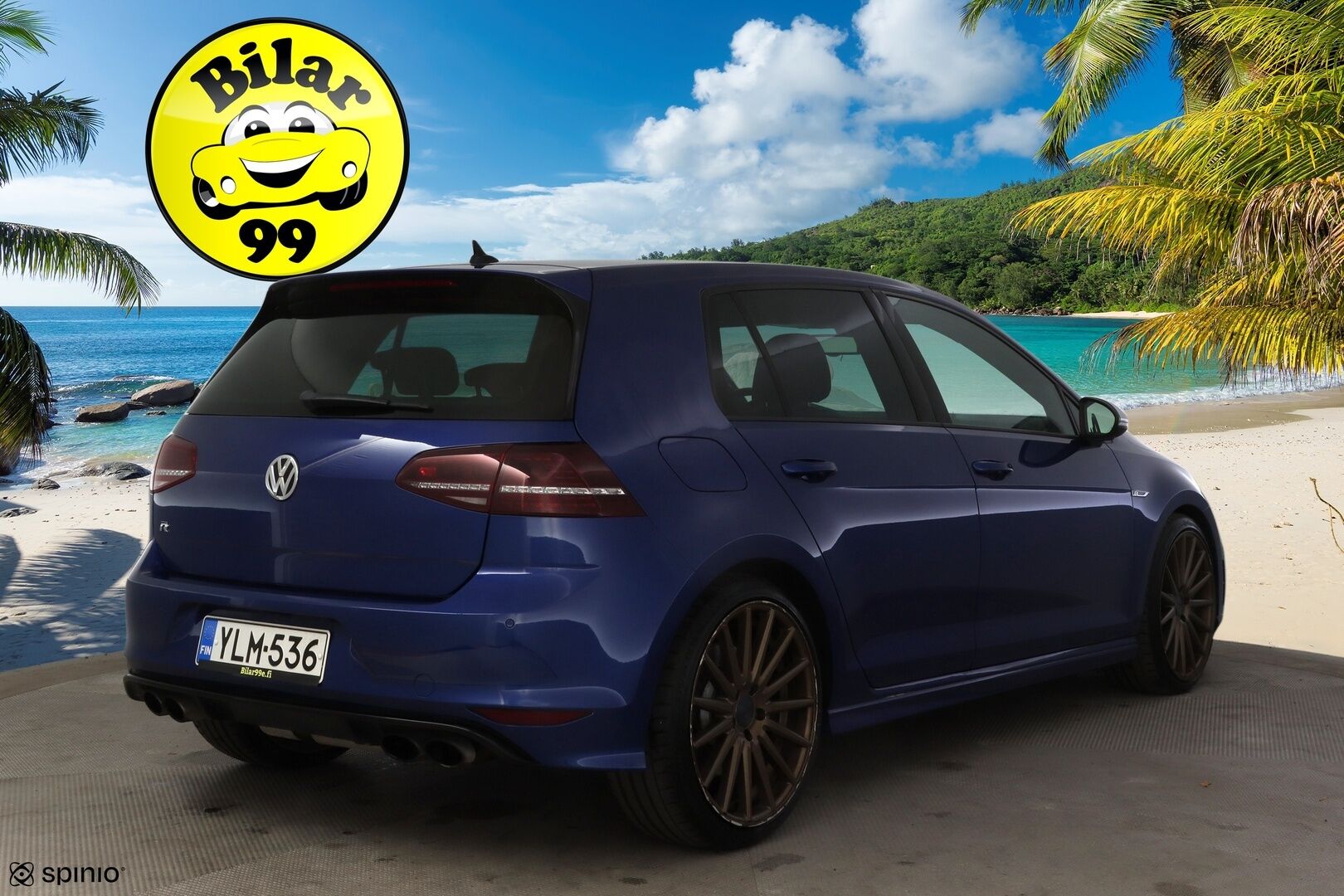 Volkswagen GOLF 2015 R TSI 221 kW (300 hv) BlueMotion Technology 4MOTION DSG-automaatti * Nahkasisusta / Vakkari / Navi / Bluetooth / Ambient Valot * -  * HG performancen ego-x putkisto / Nahka / Vossen / 2x Renkaat *