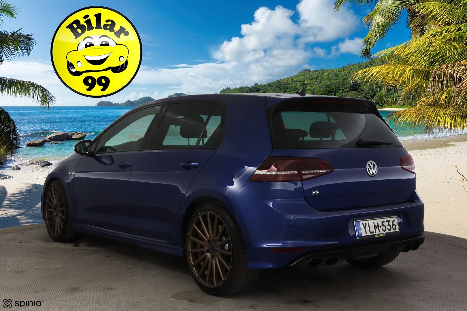 Volkswagen GOLF 2015 R TSI 221 kW (300 hv) BlueMotion Technology 4MOTION DSG-automaatti * Nahkasisusta / Vakkari / Navi / Bluetooth / Ambient Valot * -  * HG performancen ego-x putkisto / Nahka / Vossen / 2x Renkaat *