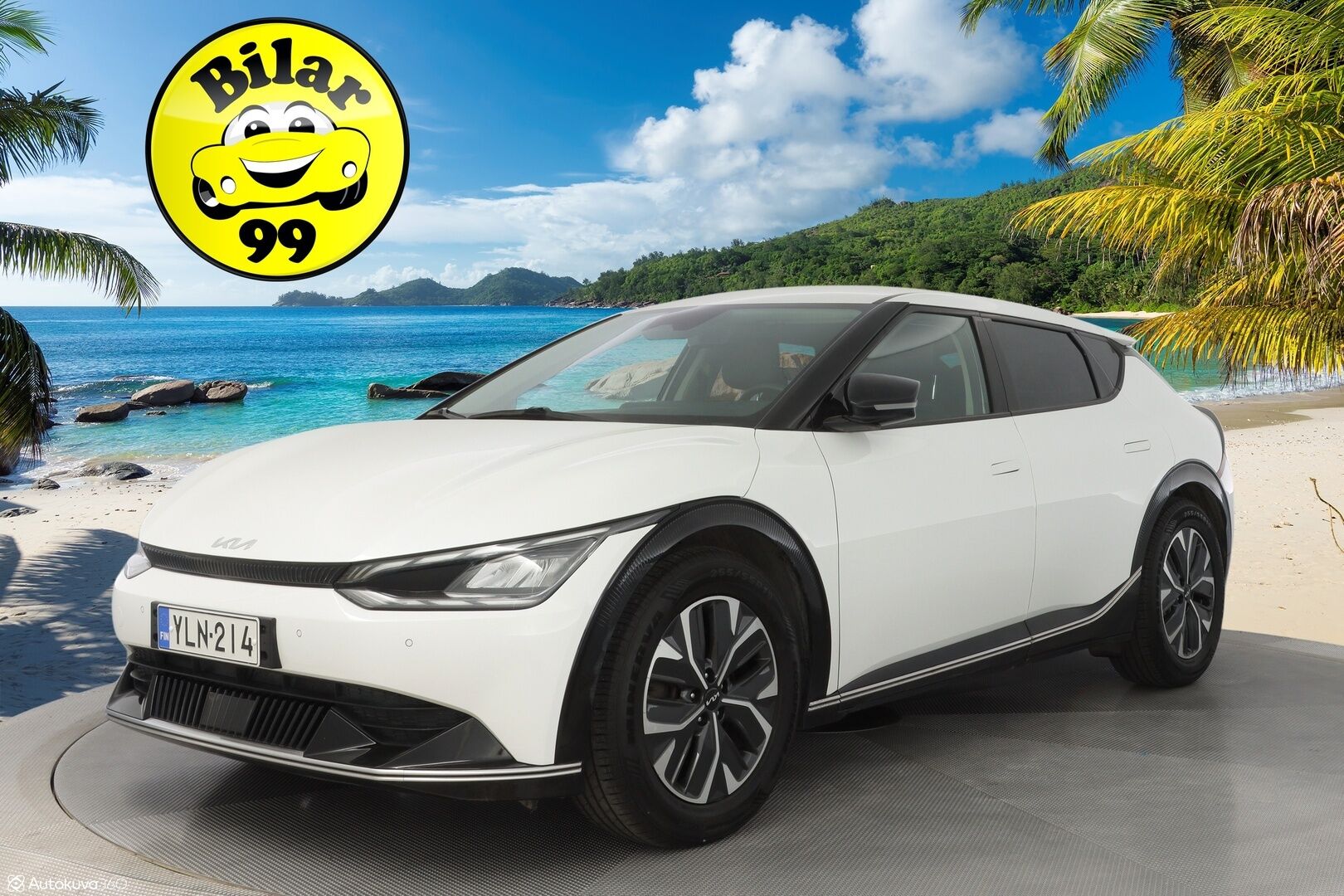 Kia EV6 2022 AWD 77kWh 325 hv *ACC / Digimittaristo / Muistipenkit / Kamera!* - 3,99 % KORKOTARJOUS TÄHÄN AUTOON - Merkkihistoria! / ICCU ja Ajoakun kenno vaihdettu tehtaalta! Kahdet renkaat ja vanteet!