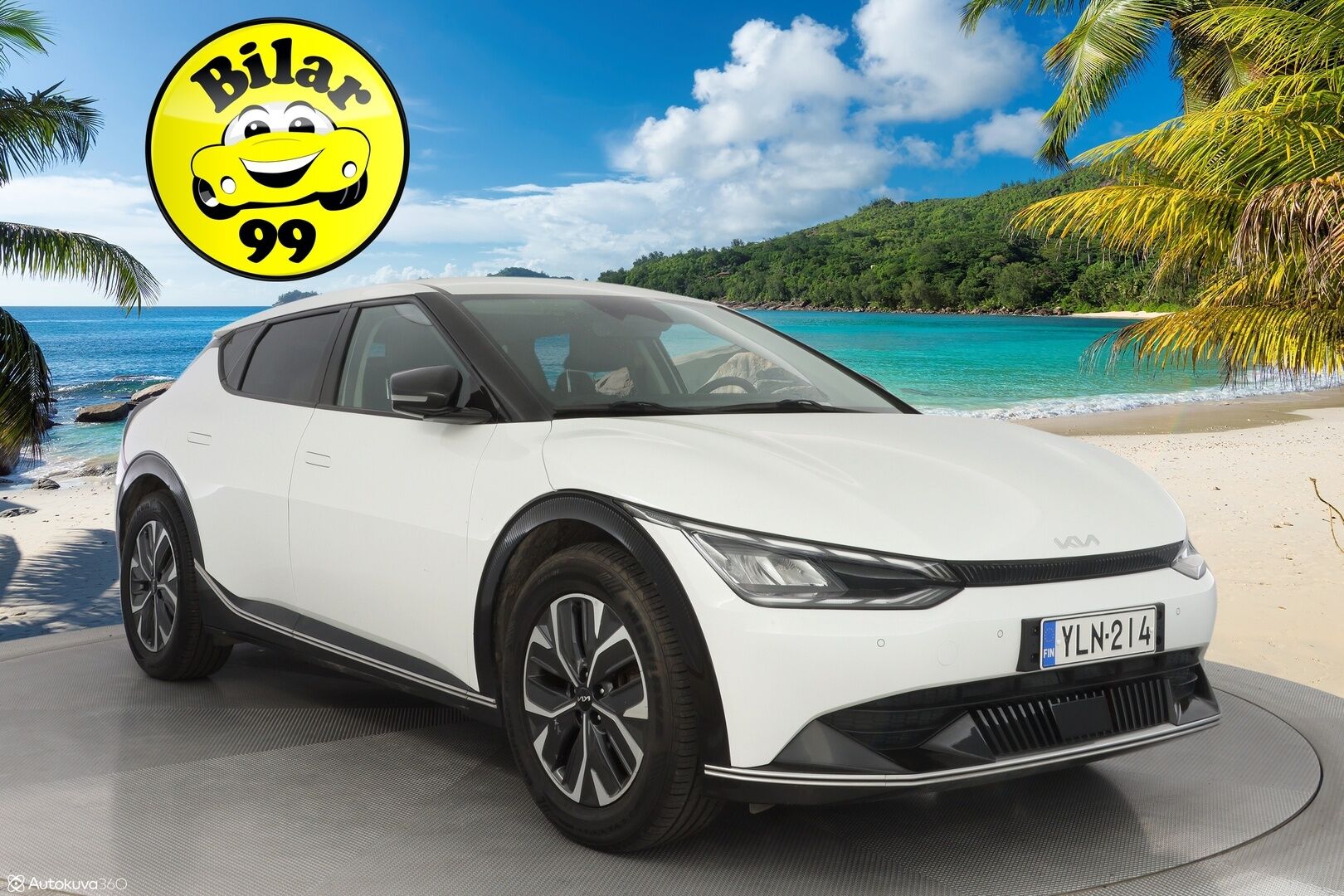 Kia EV6 2022 AWD 77kWh 325 hv *ACC / Digimittaristo / Muistipenkit / Kamera!* - 3,99 % KORKOTARJOUS TÄHÄN AUTOON - Merkkihistoria! / ICCU ja Ajoakun kenno vaihdettu tehtaalta! Kahdet renkaat ja vanteet!