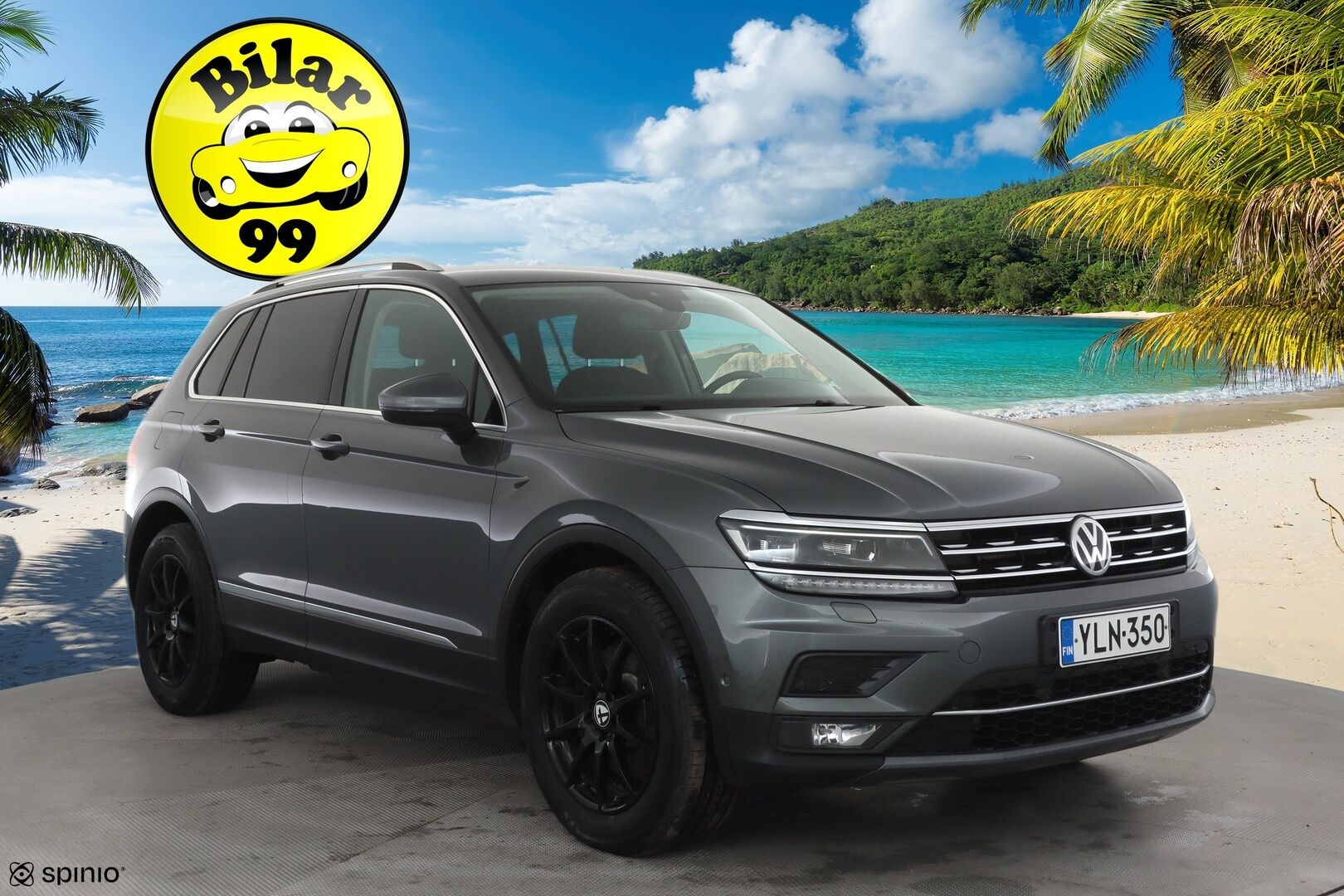 Volkswagen Tiguan 2018 Highline 2,0 TDI SCR 140 kW 4MOTION DSG * ACC / Webasto / Hierova penkki / Koukku / Adapt.LED * - Kahdet renkaat aluvanteilla - HULLUT AVAJAISHULINAT KORKOTARJOUS 3,29 %