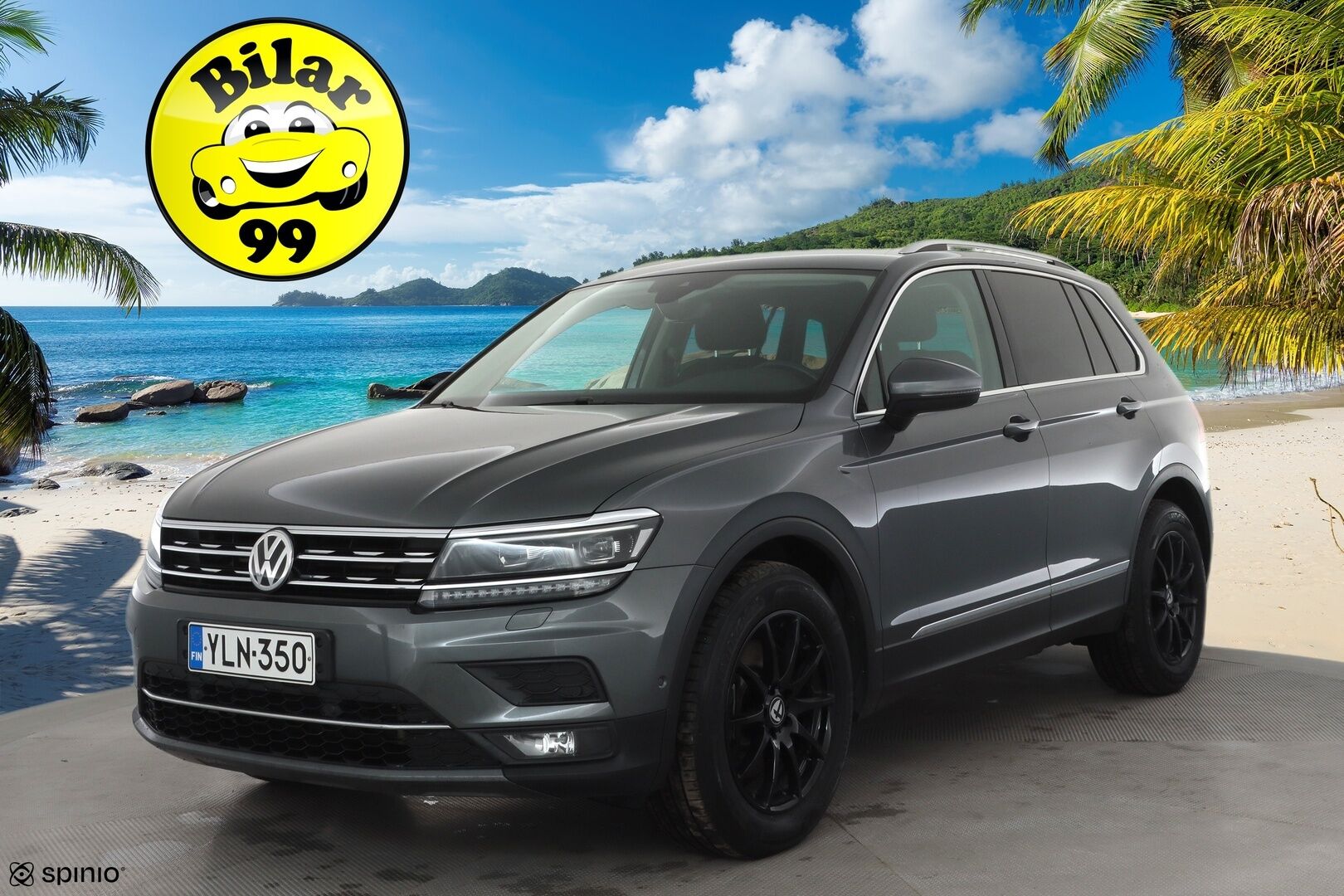 Volkswagen Tiguan 2018 Highline 2,0 TDI SCR 140 kW 4MOTION DSG * ACC / Webasto / Hierova penkki / Koukku / Adapt.LED * - Kahdet renkaat aluvanteilla - HULLUT AVAJAISHULINAT KORKOTARJOUS 3,29 %
