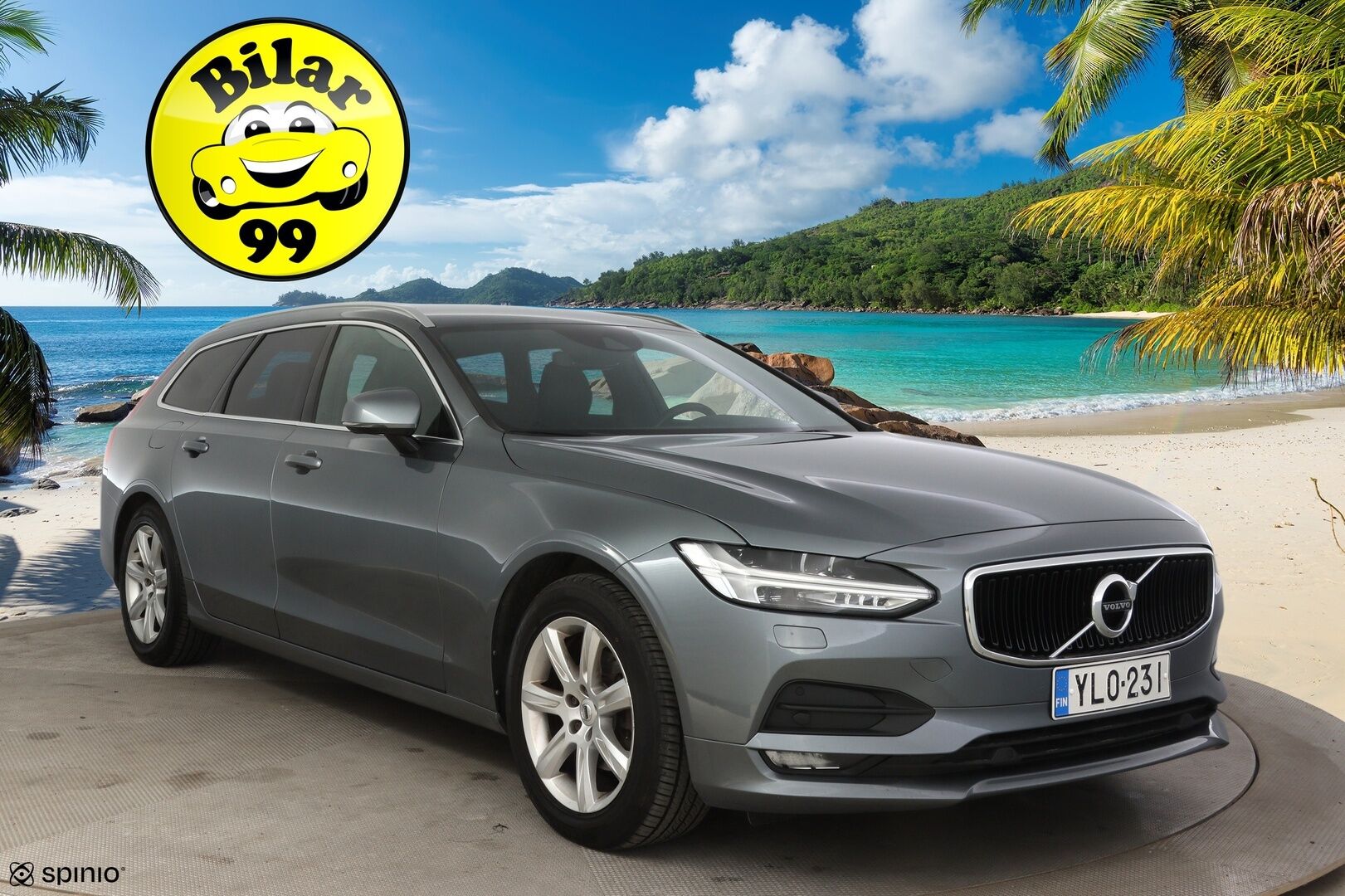 Volvo V90 2018 D4 AWD Business Inscription aut * Nahat muistilla / HUD / VOC / Pilot Assist / Adap. vakkari / Vetokoukku / Peruutuskamera / BLIS * - * Huippuvarusteilla / Webasto ja lohkolämmitin / Ei ADBLUE! / 2x renkaat ja vanteet *