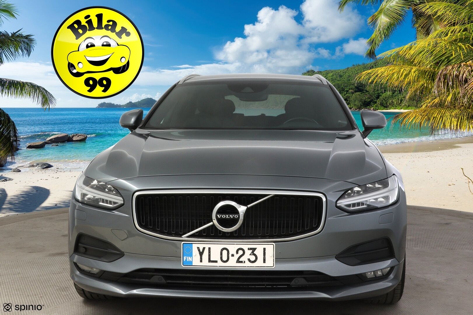 Volvo V90 2018 D4 AWD Business Inscription aut * Nahat muistilla / HUD / VOC / Pilot Assist / Adap. vakkari / Vetokoukku / Peruutuskamera / BLIS * - * Huippuvarusteilla / Webasto ja lohkolämmitin / Ei ADBLUE! / 2x renkaat ja vanteet *