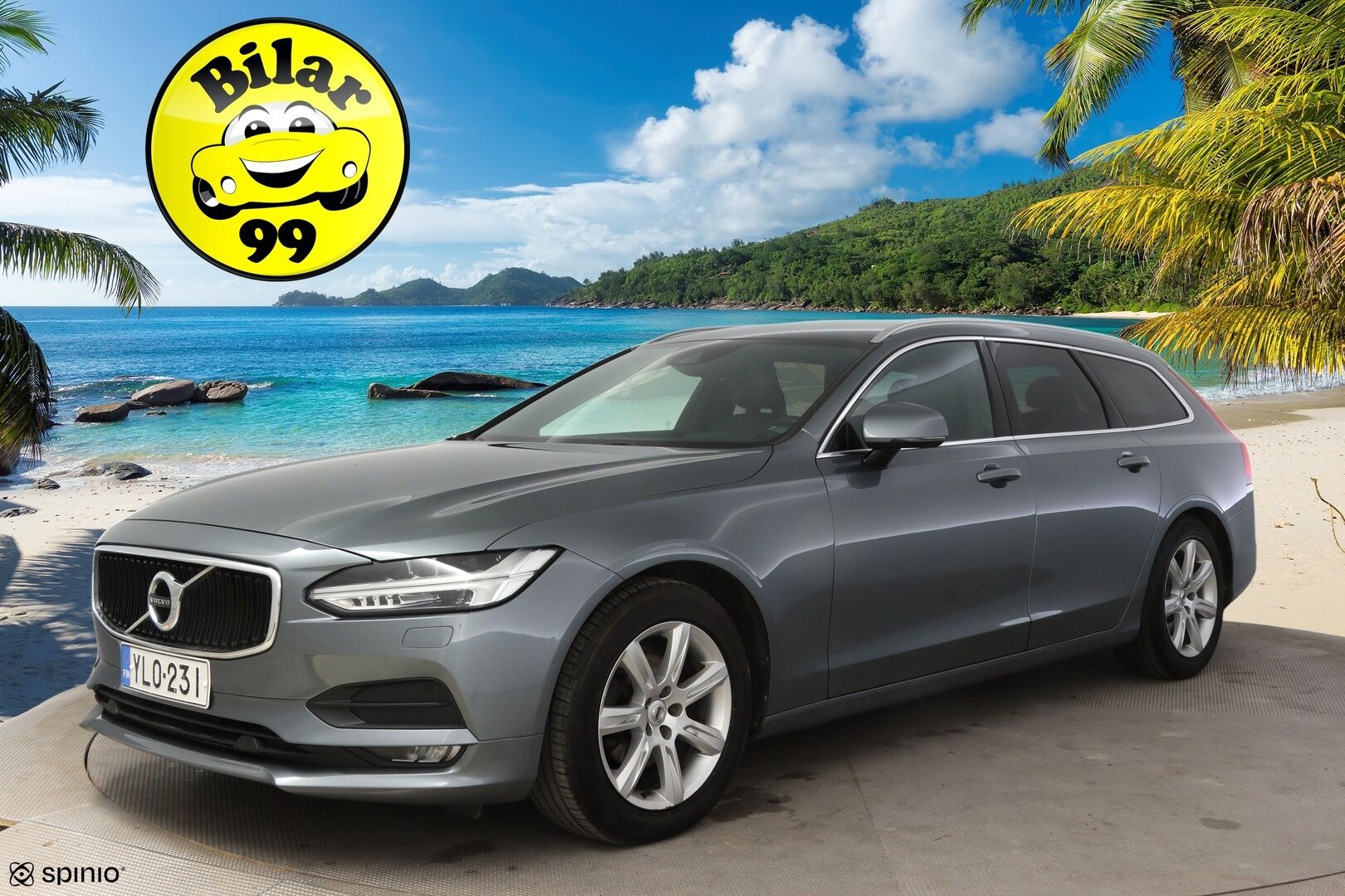 Volvo V90 2018 D4 AWD Business Inscription aut * Nahat muistilla / HUD / VOC / Pilot Assist / Adap. vakkari / Vetokoukku / Peruutuskamera / BLIS * - * Huippuvarusteilla / Webasto ja lohkolämmitin / Ei ADBLUE! / 2x renkaat ja vanteet *
