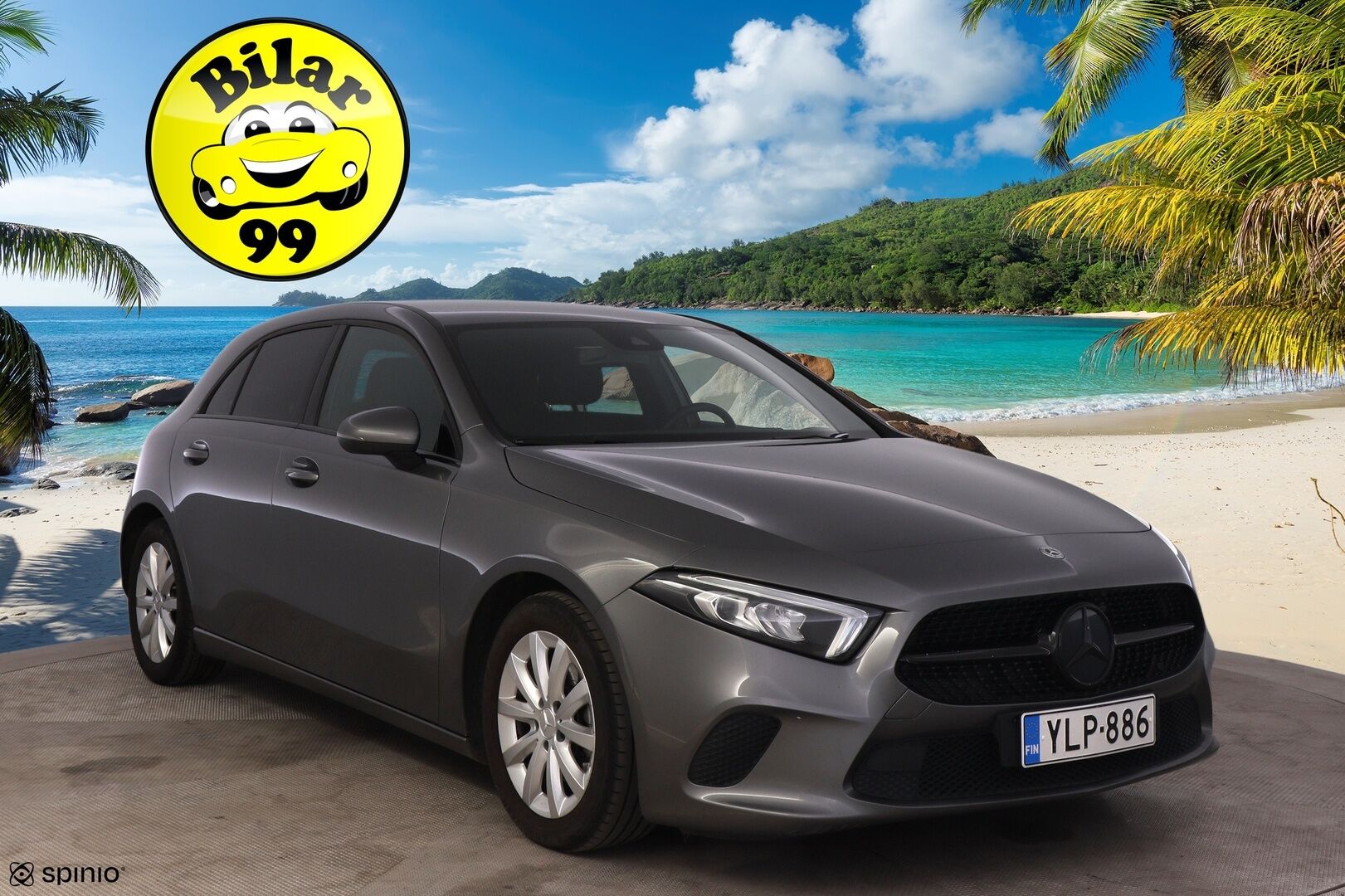 Mercedes-Benz A 2020 180 d A Business Style * Suomi-auto / Webasto / Koukku / P. kamera / Adapt. LED / Vakkari / Puolinahat / Mustasisäkatto* - Taloudellinen pikkumersu hyvillä varusteilla / 2 Alkuperäiset alumiini vanteet hyvillä renkailla / Ajastettava Webasto