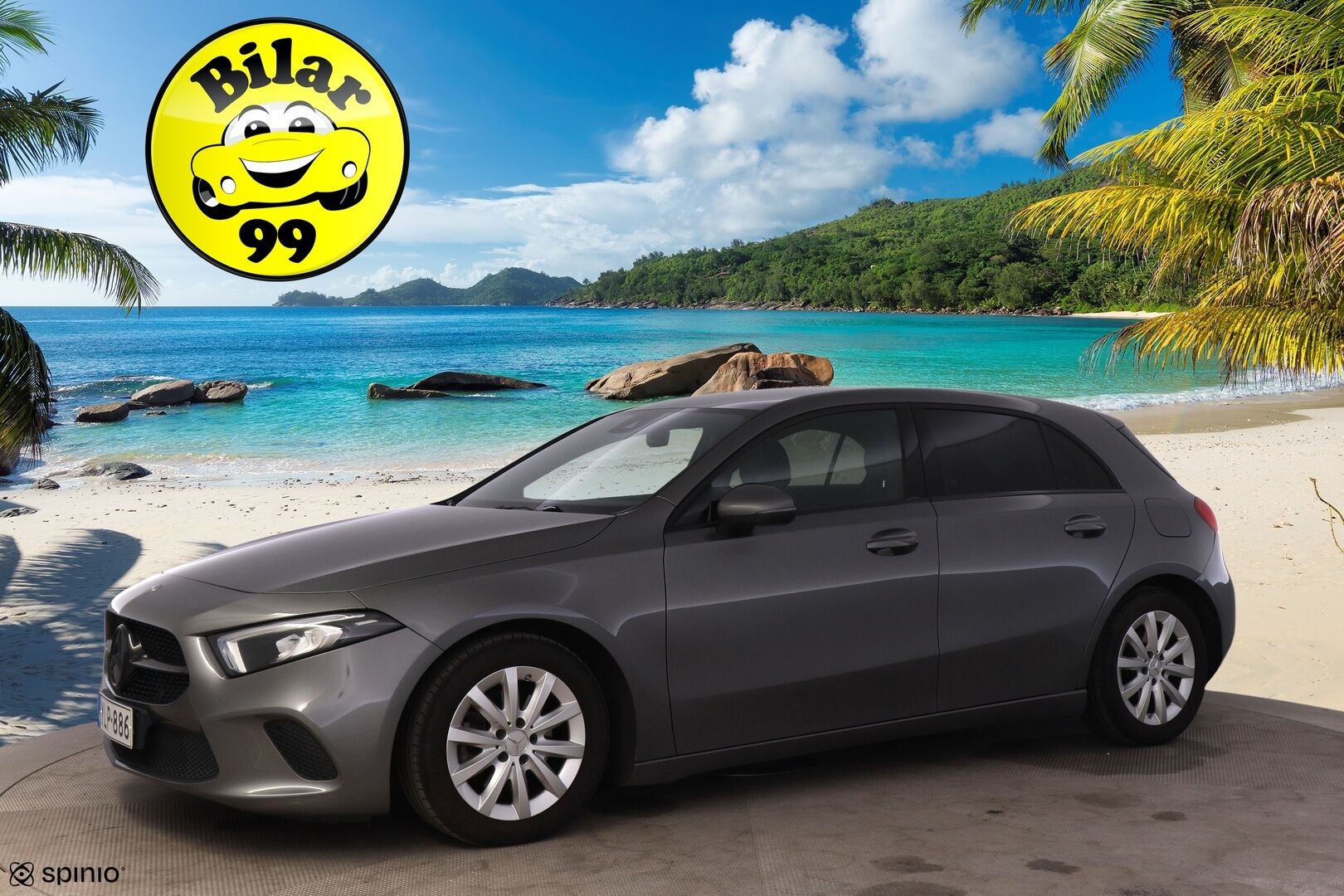 Mercedes-Benz A 2020 180 d A Business Style * Suomi-auto / Webasto / Koukku / P. kamera / Adapt. LED / Vakkari / Puolinahat / Mustasisäkatto* - Taloudellinen pikkumersu hyvillä varusteilla / 2 Alkuperäiset alumiini vanteet hyvillä renkailla / Ajastettava Webasto
