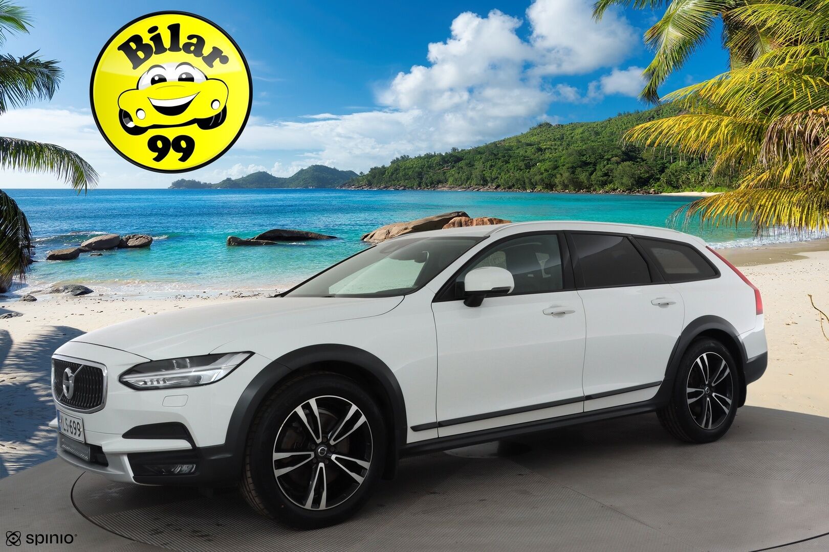 Volvo V90 Cross Country 2018 D4 AWD Pro Polestar aut * Webasto / Koukku / ACC / Full-LED / P.kamera / Sportpenkki Muistilla / Navi / Kaistavahti * - Kahdet renkaat - Osta nyt, maksa vasta ensi vuonna