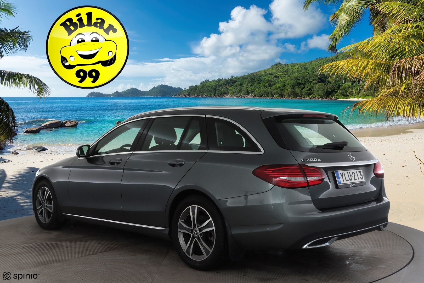 Mercedes-Benz C 2020 200 d T A Business * Vakkari / P.kamera / Multibeam / Navi / Panorama / Koukku / Lohkolämmitin / Puolinahat * - Kahdet renkaat aluvanteilla - HULLU BLACKWEEK KORKOTARJOUS 2,49%