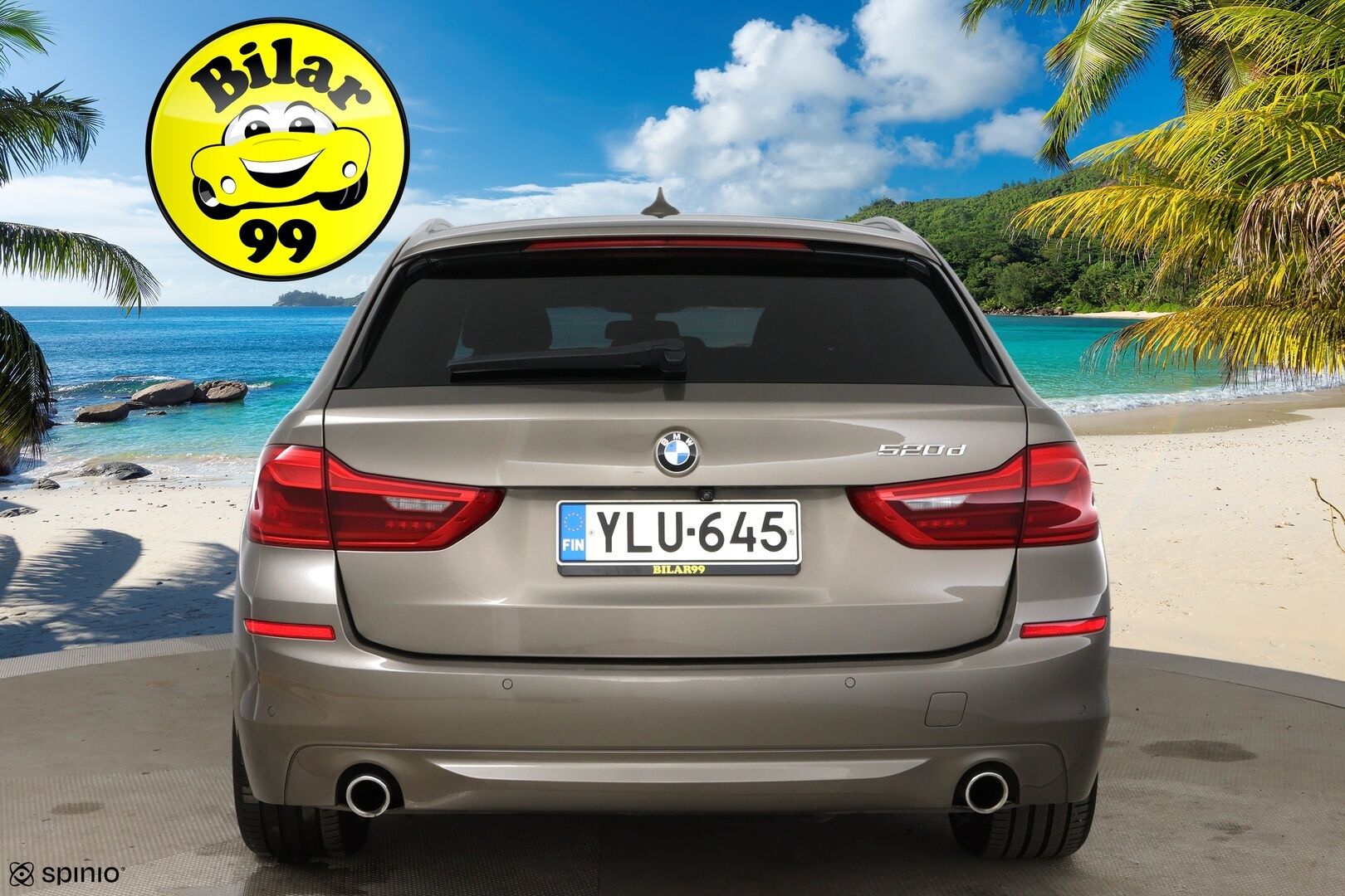 BMW 520 2018 5-sarja G31 Touring 520d A Business / PA-lämmitin / P-Kamera / LED / Prof.navi / Ratinlämmitin - 2x renkaat / Sähkötoiminen takaluukku 