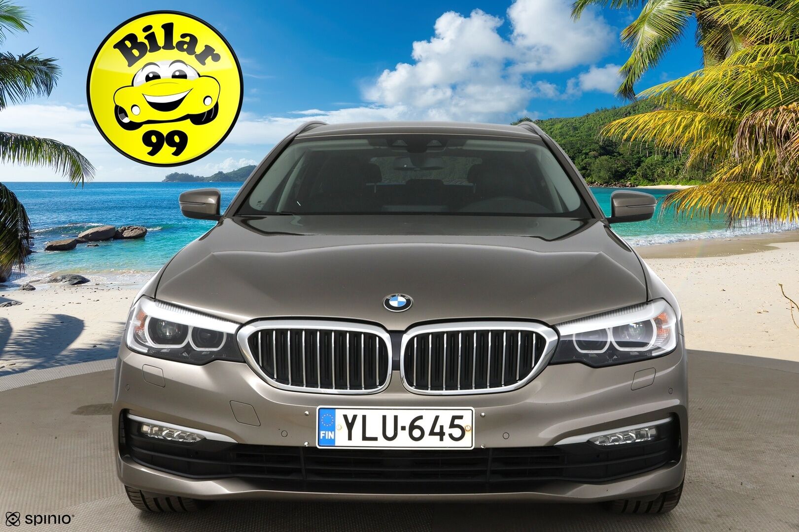 BMW 520 2018 5-sarja G31 Touring 520d A Business / PA-lämmitin / P-Kamera / LED / Prof.navi / Ratinlämmitin - 2x renkaat / Sähkötoiminen takaluukku 