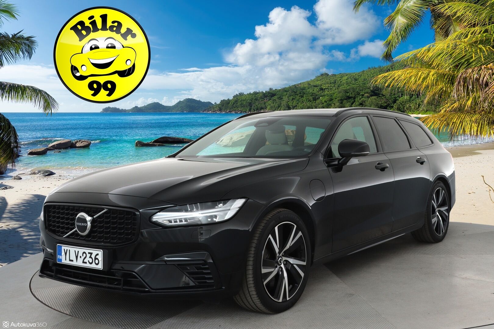 Volvo V90 2022 T6 AWD Long Range R-Design aut **Panorama / Adapt.Vakkari / Koukku / Full-LED / P.Kamera / Sporttinahat Muistilla** - 3,99 % KORKOTARJOUS TÄHÄN AUTOON - 1.Om Suomi-auto / Google Maps / Kaistavahti / KeylessGO / 2x Renkaat