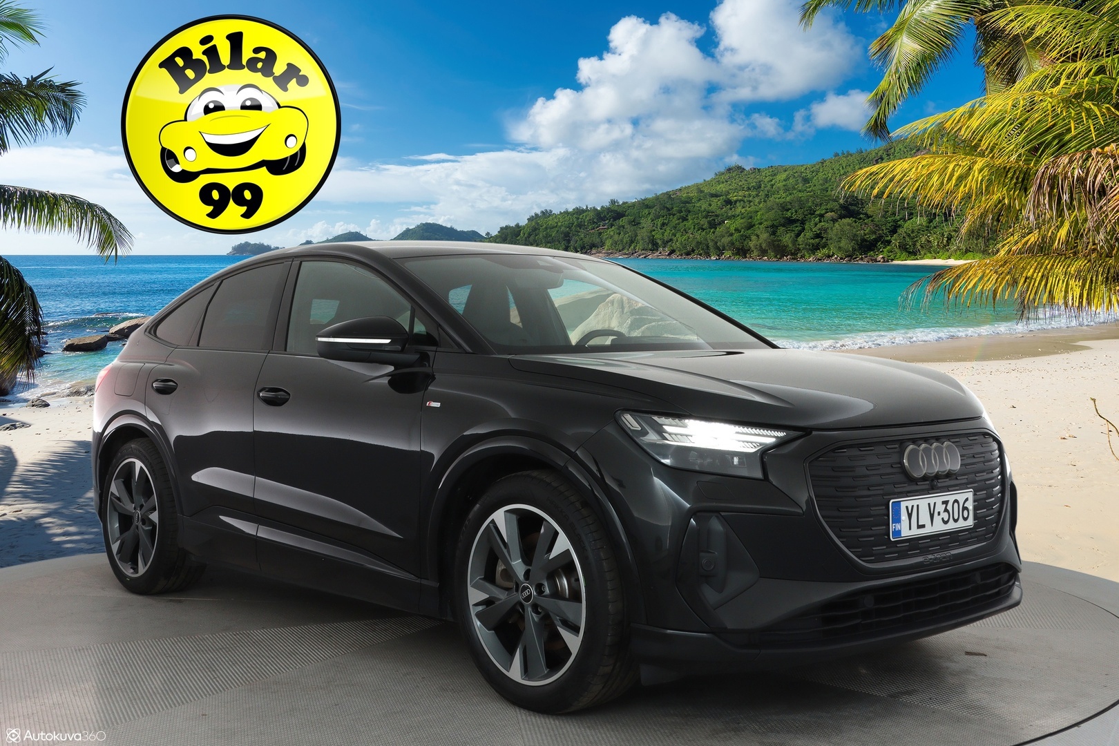 Audi Q4 e-tron 2022 S line 50 e-tron quattro Sportback **HUD / Adapt. vakkari / Sporttipenkit / Matrix LED / P.kamera / Koukku** - 3,99% KORKOTARJOUS TÄHÄN AUTOON 21.9. ASTI - Akku kuntotarkastettu / 1-Om Suomi-auto / Lämpöpumppu / Kahdet renkaat / *HUD / Adapt. vakkari / Sporttipenkit / Matrix LED / P.kamera / Koukku*