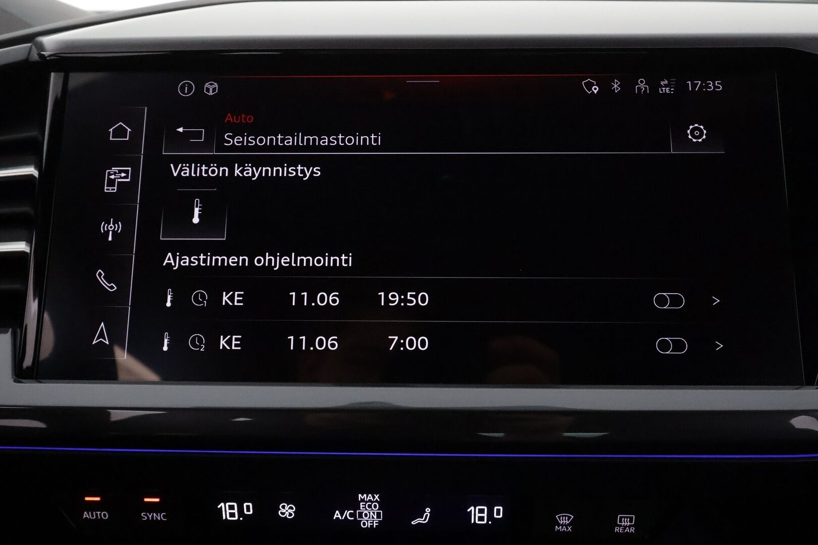 Audi Q4 e-tron 2022 S line 50 e-tron quattro Sportback **HUD / Adapt. vakkari / Sporttipenkit / Matrix LED / P.kamera / Koukku** - 3,99 % KORKOTARJOUS TÄHÄN AUTOON - Akku kuntotarkastettu / 1-Om Suomi-auto / Lämpöpumppu / Kahdet renkaat / 