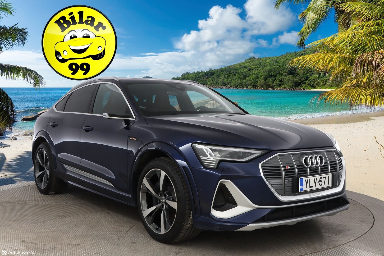 Audi e-tron 2021 Sportback S quattro 503hv - 3,99 % KORKOTARJOUS TÄHÄN AUTOON - Adapt.Vakkari / Bang & Olufsen 3D Surround  / Tikatut Nappanahat / Digital Matrix LED / Panorama / 360-Kamera / Night Vision / HUD / Ilma-Alusta 