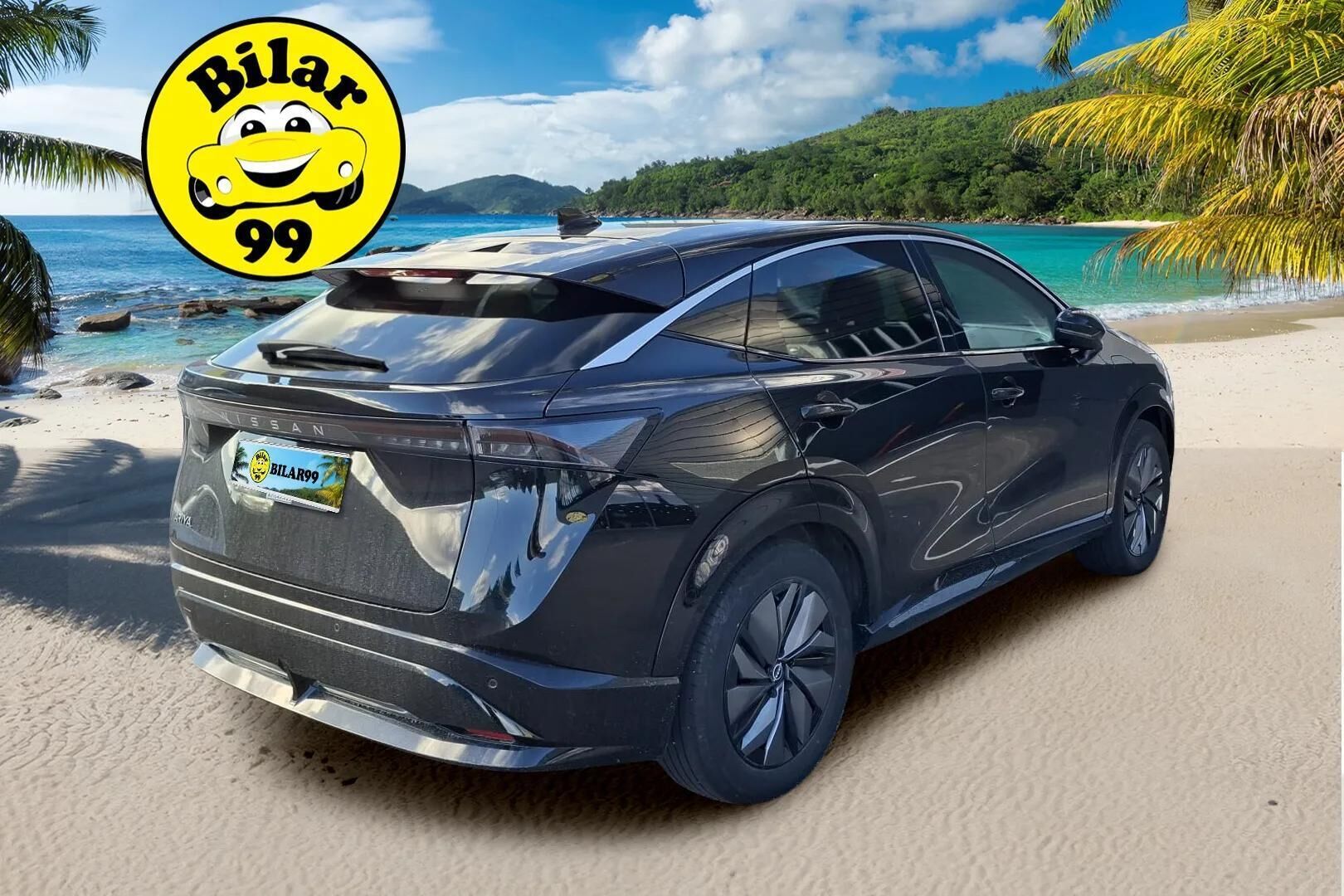 Nissan Ariya 2023 63kWh Advance 2WD - | ACC | Koukku | 360° | Sähköpenkit | BLIS | Keyless | Merkkiliikkeen huoltohistoria | Suomi-auto |