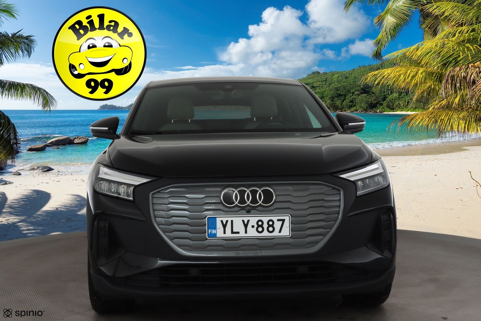 Audi Q4 e-tron 2023 40 e-tron Sportback * ACC / P.kamera / ILP / Sonos / LED / Navi / Koukku / Sähköluukku * - 1.Om Suomi-auto / Kahdet renkaat aluvanteilla 