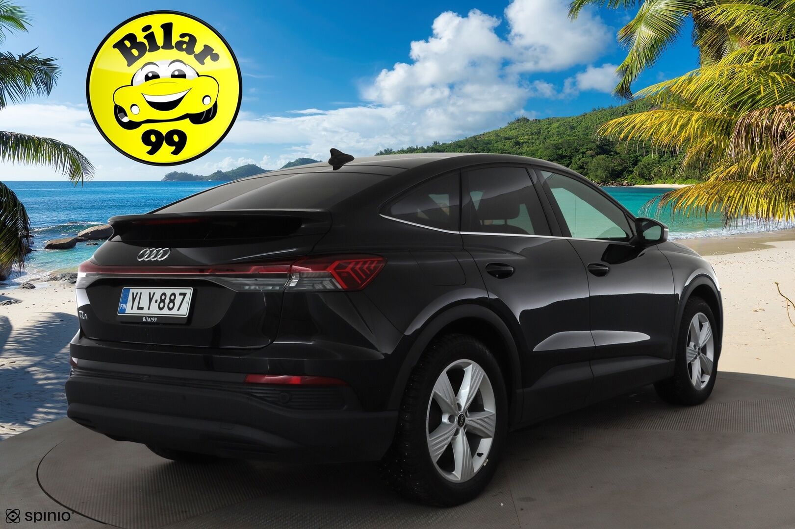 Audi Q4 e-tron 2023 40 e-tron Sportback * ACC / P.kamera / ILP / Sonos / LED / Navi / Koukku / Sähköluukku * - 1.Om Suomi-auto / Akku kuntotarkastettu SoH 93.5% / Kahdet renkaat aluvanteilla 