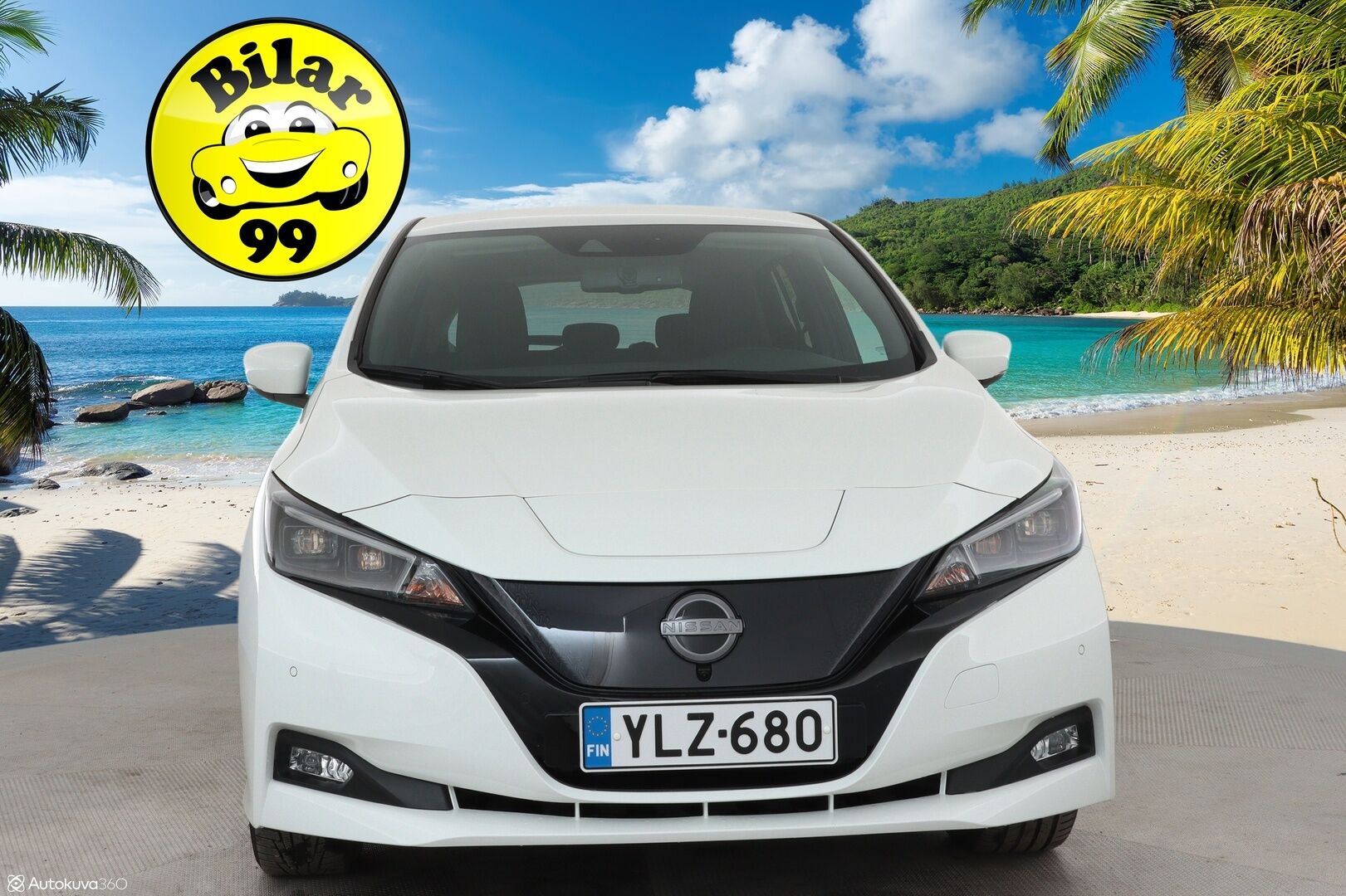 Nissan Leaf 2023 62kWh N-Connecta *ALV** 1-Om Suomi auto / Adapt.vakkari / 360 kamera / Keyless / Navi / Apple&Android / 2x renkaat