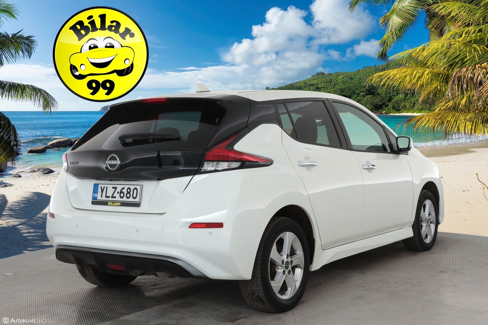 Nissan Leaf 2023 62kWh N-Connecta *ALV** 1-Om Suomi auto / Adapt.vakkari / 360 kamera / Keyless / Navi / Apple&Android / 2x renkaat