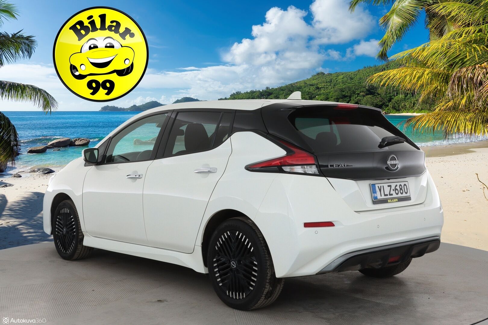 Nissan Leaf 2023 62kWh N-Connecta *ALV** 1-Om Suomi auto / Adapt.vakkari / 360 kamera / Keyless / Navi / Apple&Android / 2x renkaat