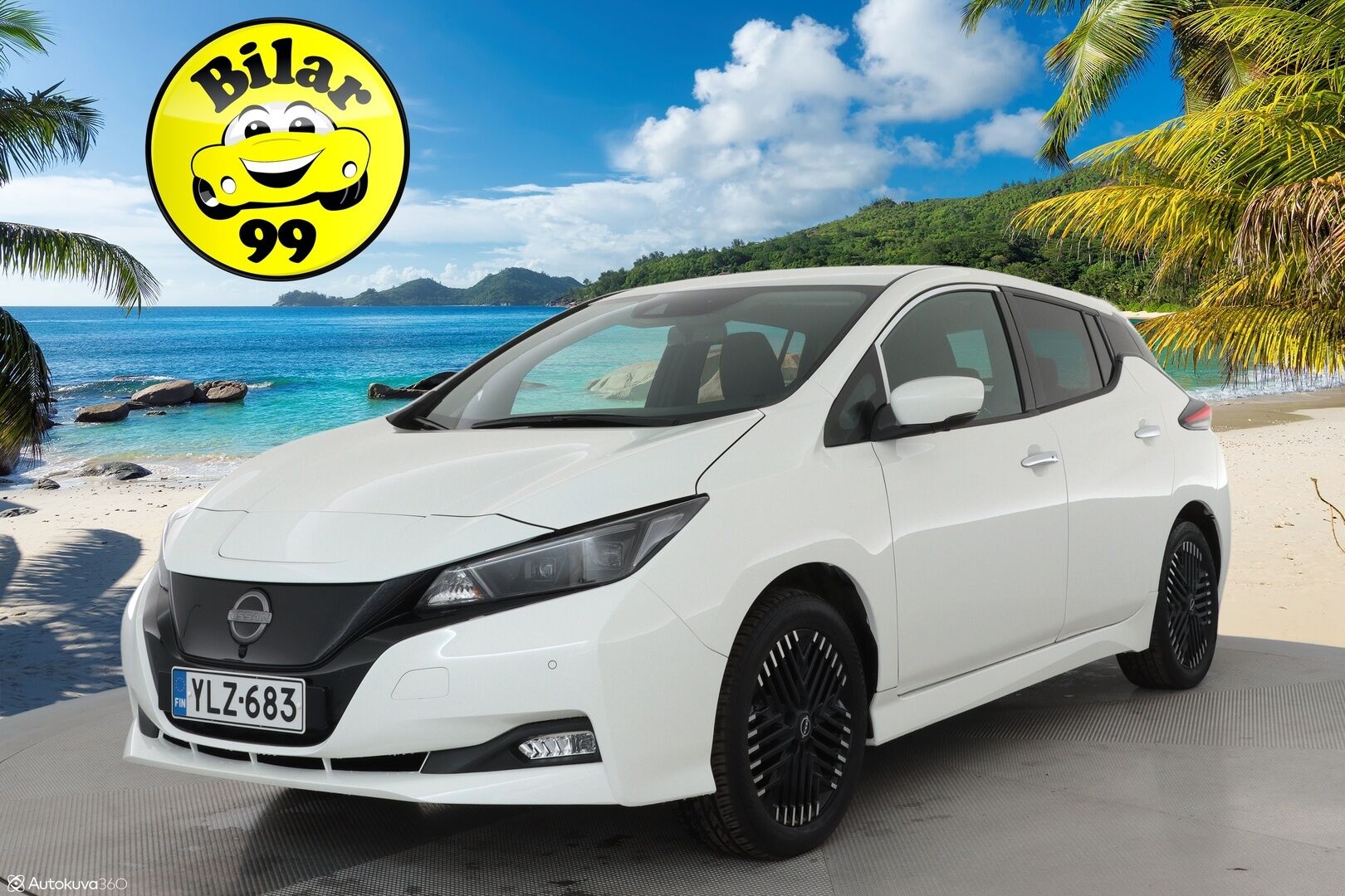 Nissan Leaf 2023 62kWh N-Connecta *ALV** 360 kamera / Adapt.vakkari / Apple&Android / Keyless / Navi - 1-Om Suomi auto / Merkkihuollettu