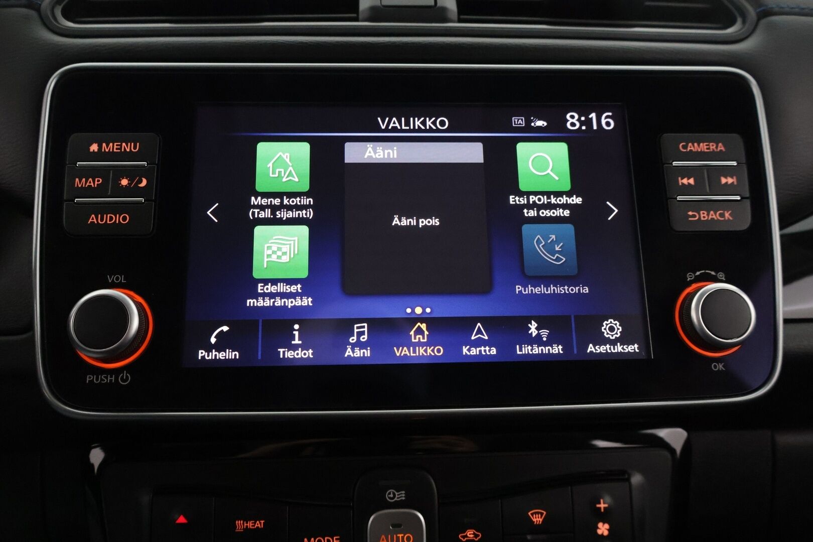 Nissan Leaf 2023 N-Connecta 62 kWh **Adapt. vakkari / 360 Kamera / Navi / Kaistavahti / Apple&Android / Keyless **