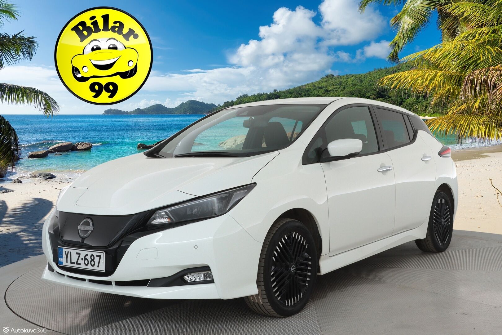 Nissan Leaf 2023 62kWh N-Connecta *ALV** 1-Om Suomi auto / Adapt.vakkari / Facelift / 360 kamera / Apple&Android / Keyless / Rattilämmitin