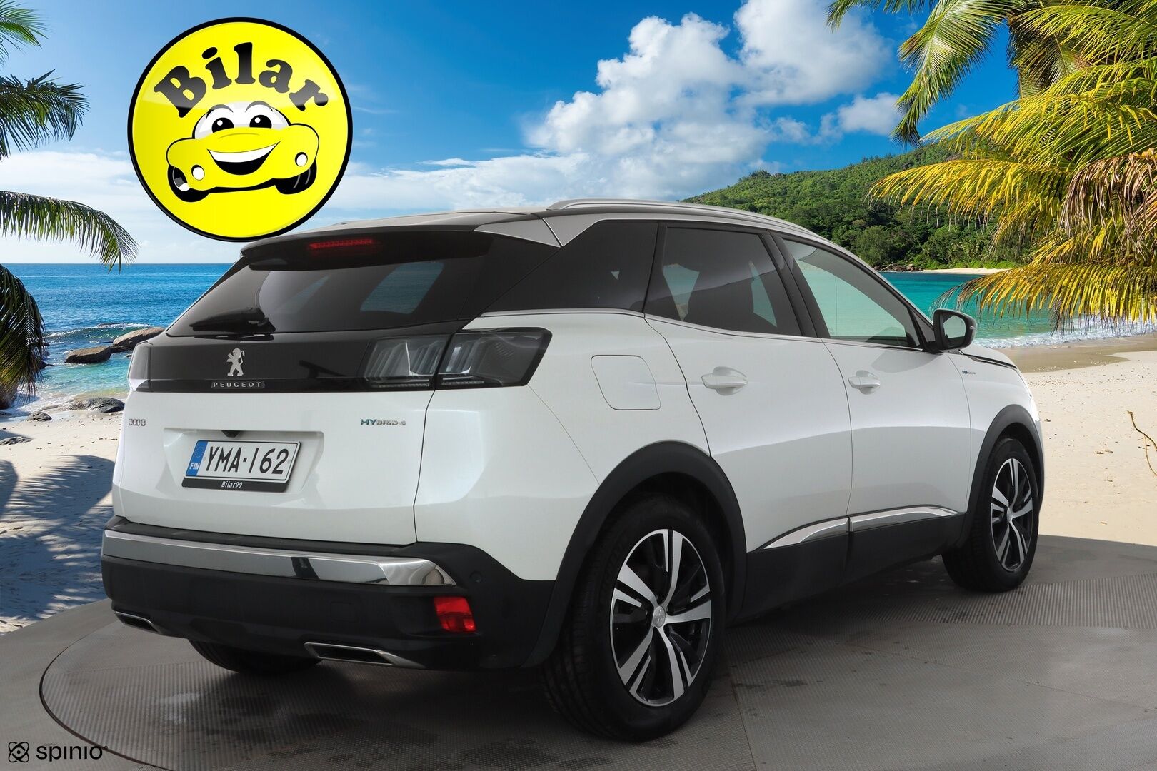 Peugeot 3008 2023 GT Hybrid4 300 EAT8-automaatti - | ACC | Puolinahat | Keyless | P.kamera | Navi | Digimittaristo | LED | BSM | Lane Assist | Apple & Android | 2x renkaat aluin | Suomiauto | 