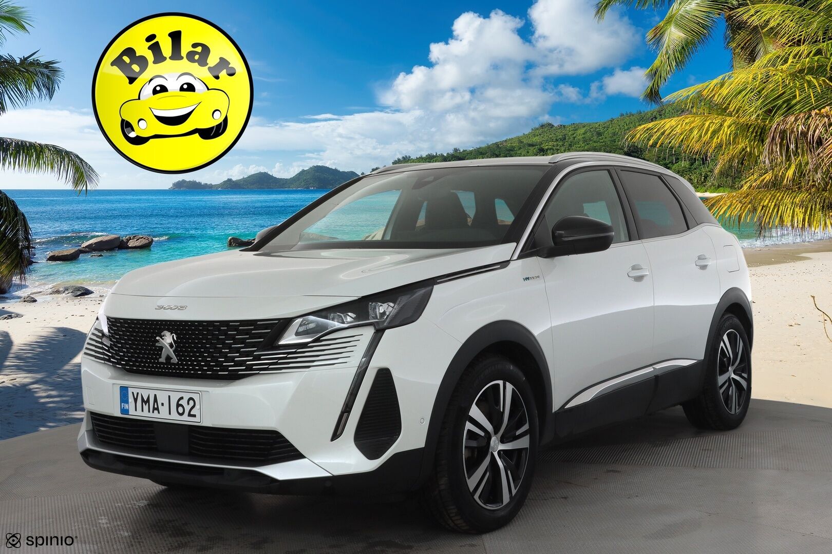 Peugeot 3008 2023 GT Hybrid4 300 EAT8-automaatti - | ACC | Puolinahat | Keyless | P.kamera | Navi | Digimittaristo | LED | BSM | Lane Assist | Apple & Android | 2x renkaat aluin | Suomiauto | 
