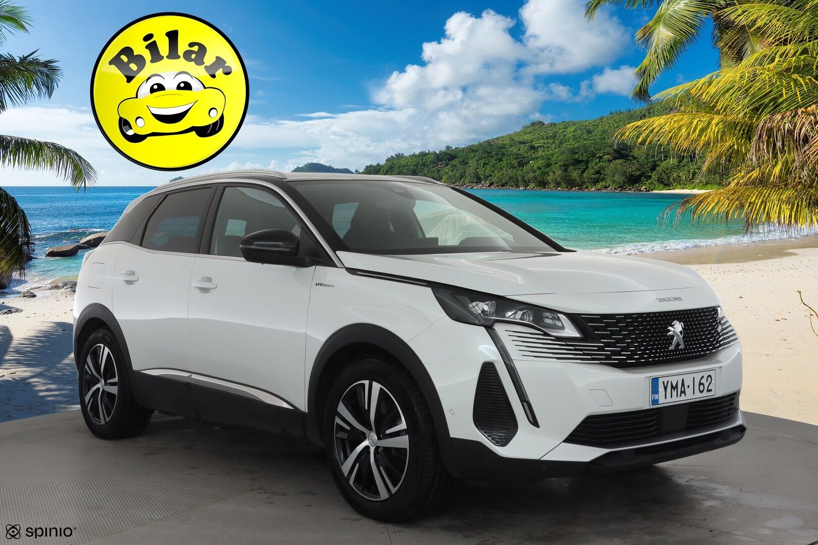 Peugeot 3008 2023 GT Hybrid4 300 EAT8-automaatti - | ACC | Puolinahat | Keyless | P.kamera | Navi | Digimittaristo | LED | BSM | Lane Assist | Apple & Android | 2x renkaat aluin | Suomiauto | 
