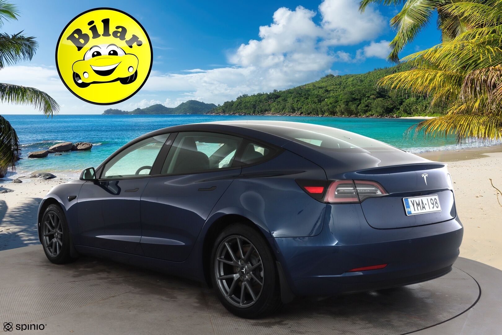 Tesla Model 3 2022 Standard Range Plus - | ILP | Lasikatto | ACC | Matrix-LED | P.Kamera | Muistipenkki | Premium Speakers | Navi | Kaistavahti | Keyless | Kahdet renkaat |