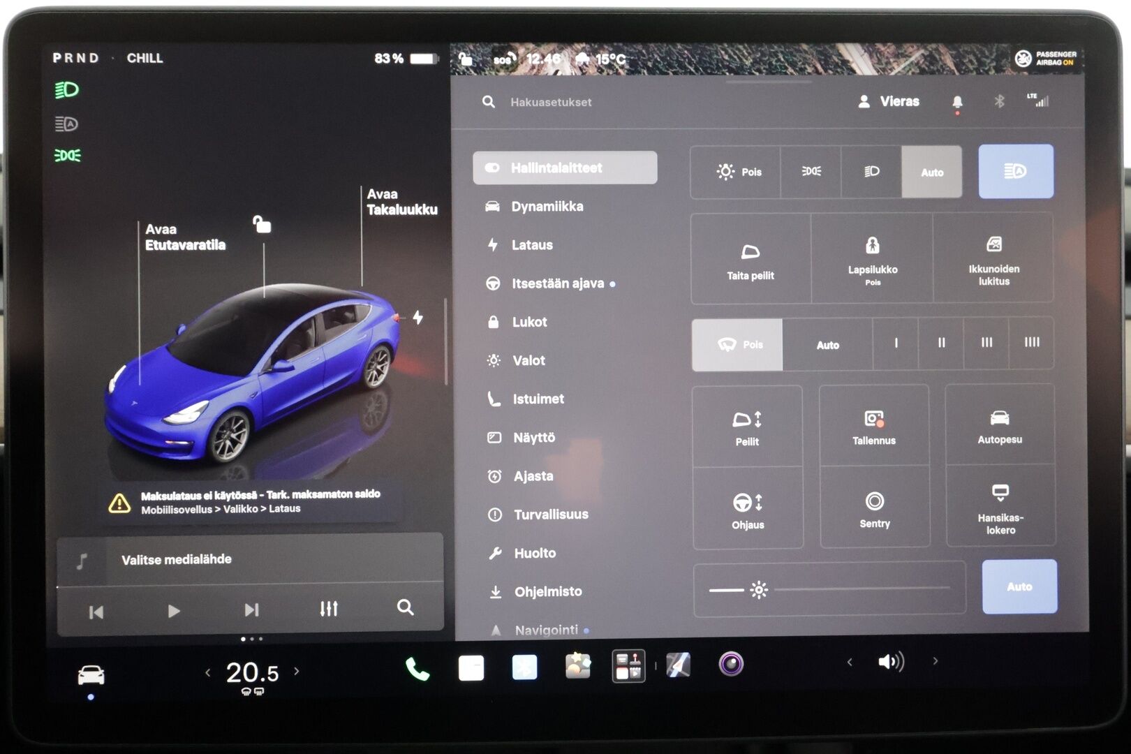 Tesla Model 3 2022 Standard Range Plus - | ILP | Lasikatto | ACC | Matrix-LED | P.Kamera | Muistipenkki | Premium Speakers | Navi | Kaistavahti | Keyless | Kahdet renkaat |