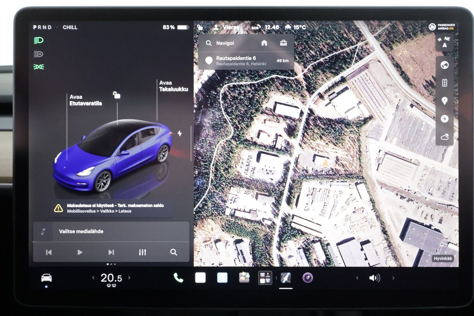 Tesla Model 3 2022 Standard Range Plus - | ILP | Lasikatto | ACC | Matrix-LED | P.Kamera | Muistipenkki | Premium Speakers | Navi | Kaistavahti | Keyless | Kahdet renkaat |