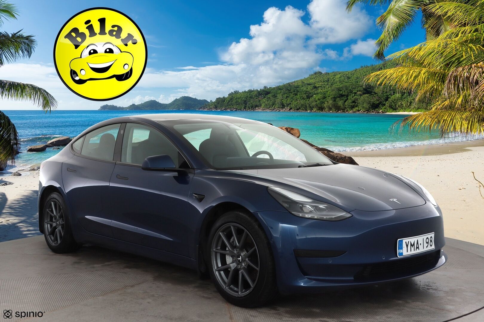 Tesla Model 3 2022 Standard Range Plus - | ILP | Lasikatto | ACC | Matrix-LED | P.Kamera | Muistipenkki | Premium Speakers | Navi | Kaistavahti | Keyless | Kahdet renkaat |