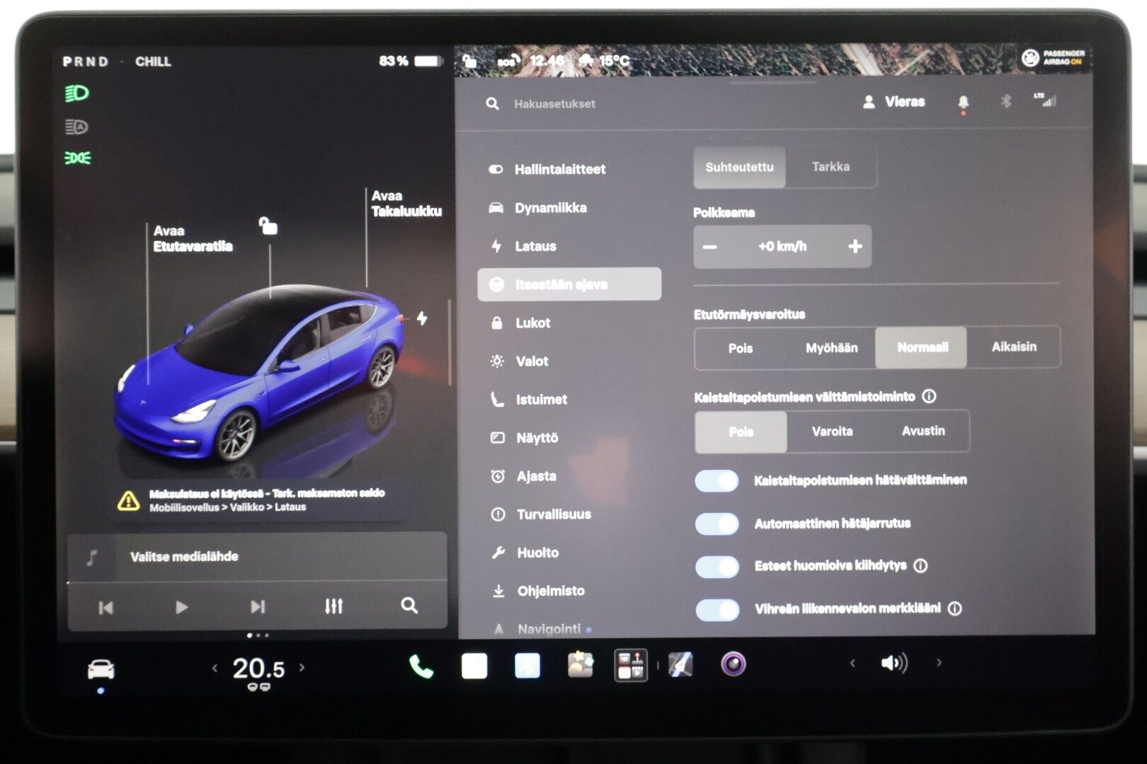Tesla Model 3 2022 Standard Range Plus - | ILP | Lasikatto | ACC | Matrix-LED | P.Kamera | Muistipenkki | Premium Speakers | Navi | Kaistavahti | Keyless | Kahdet renkaat |