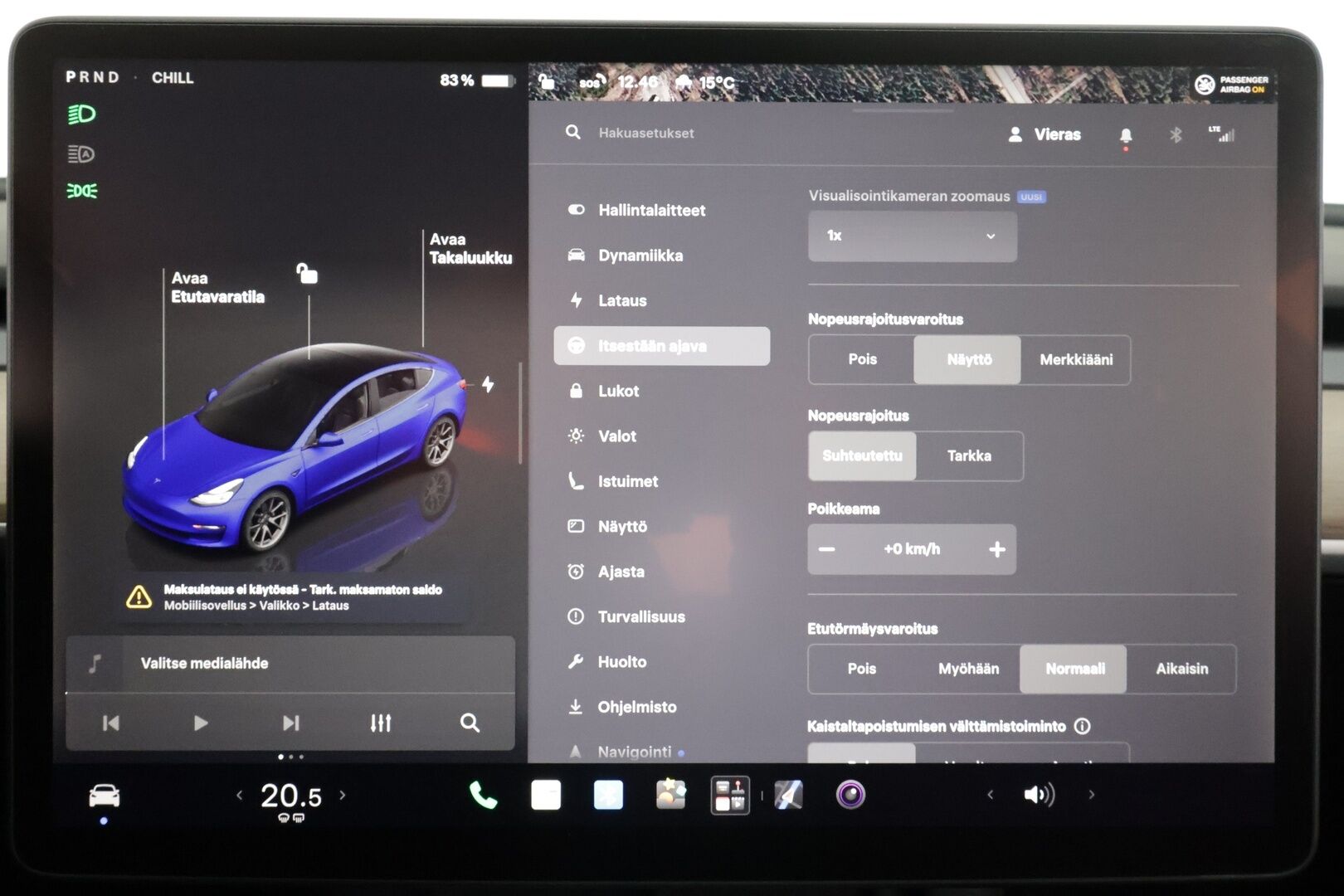 Tesla Model 3 2022 Standard Range Plus - | ILP | Lasikatto | ACC | Matrix-LED | P.Kamera | Muistipenkki | Premium Speakers | Navi | Kaistavahti | Keyless | Kahdet renkaat |