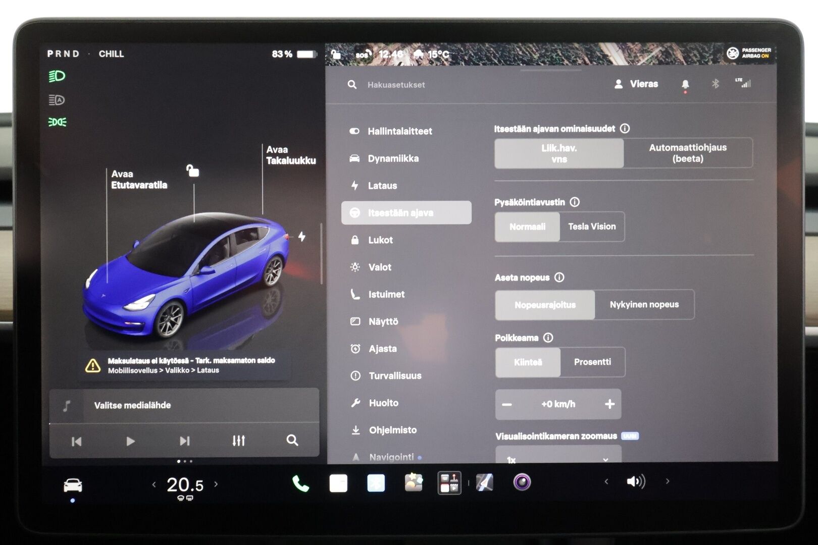 Tesla Model 3 2022 Standard Range Plus - | ILP | Lasikatto | ACC | Matrix-LED | P.Kamera | Muistipenkki | Premium Speakers | Navi | Kaistavahti | Keyless | Kahdet renkaat |