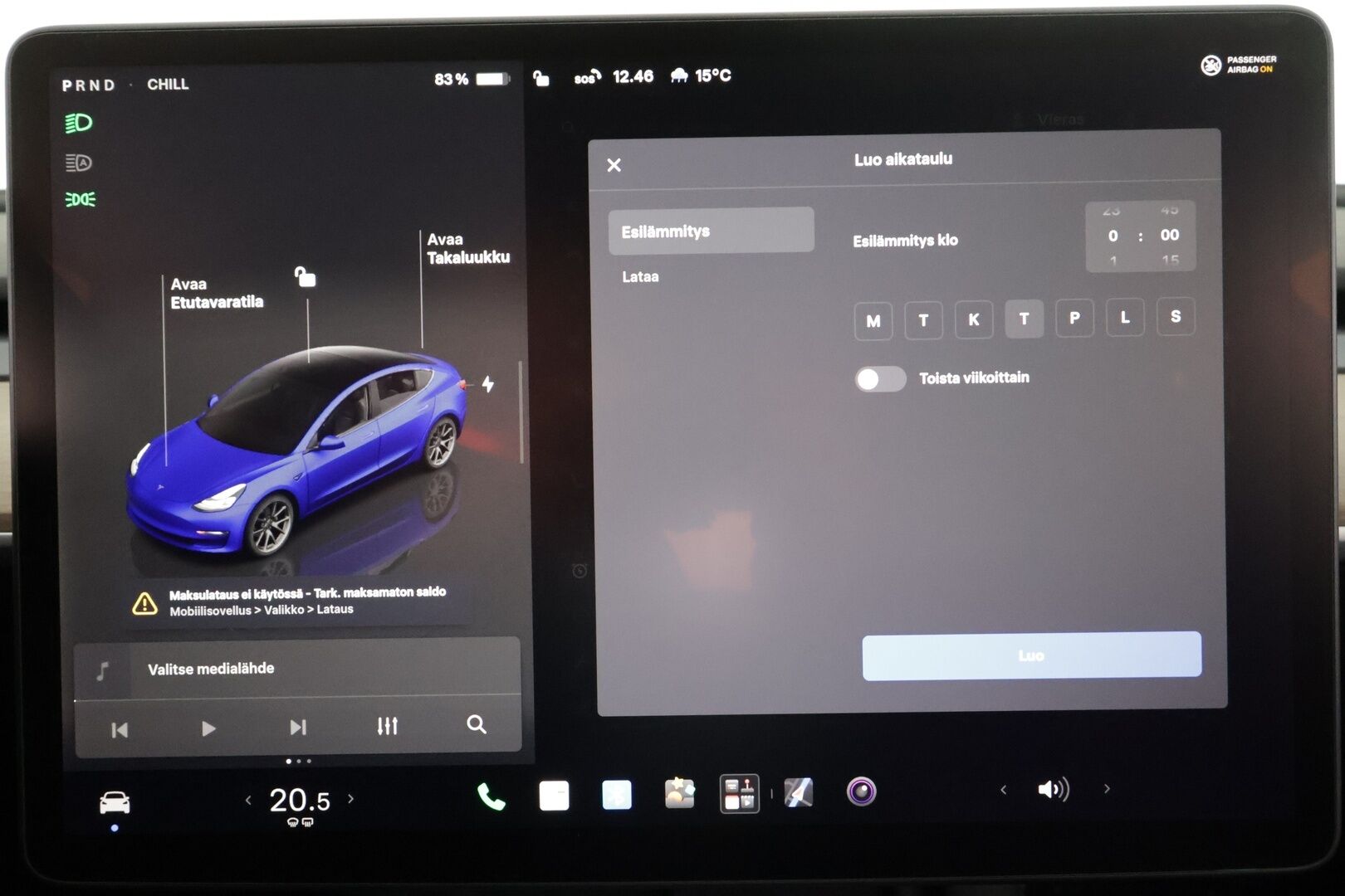 Tesla Model 3 2022 Standard Range Plus - | ILP | Lasikatto | ACC | Matrix-LED | P.Kamera | Muistipenkki | Premium Speakers | Navi | Kaistavahti | Keyless | Kahdet renkaat |